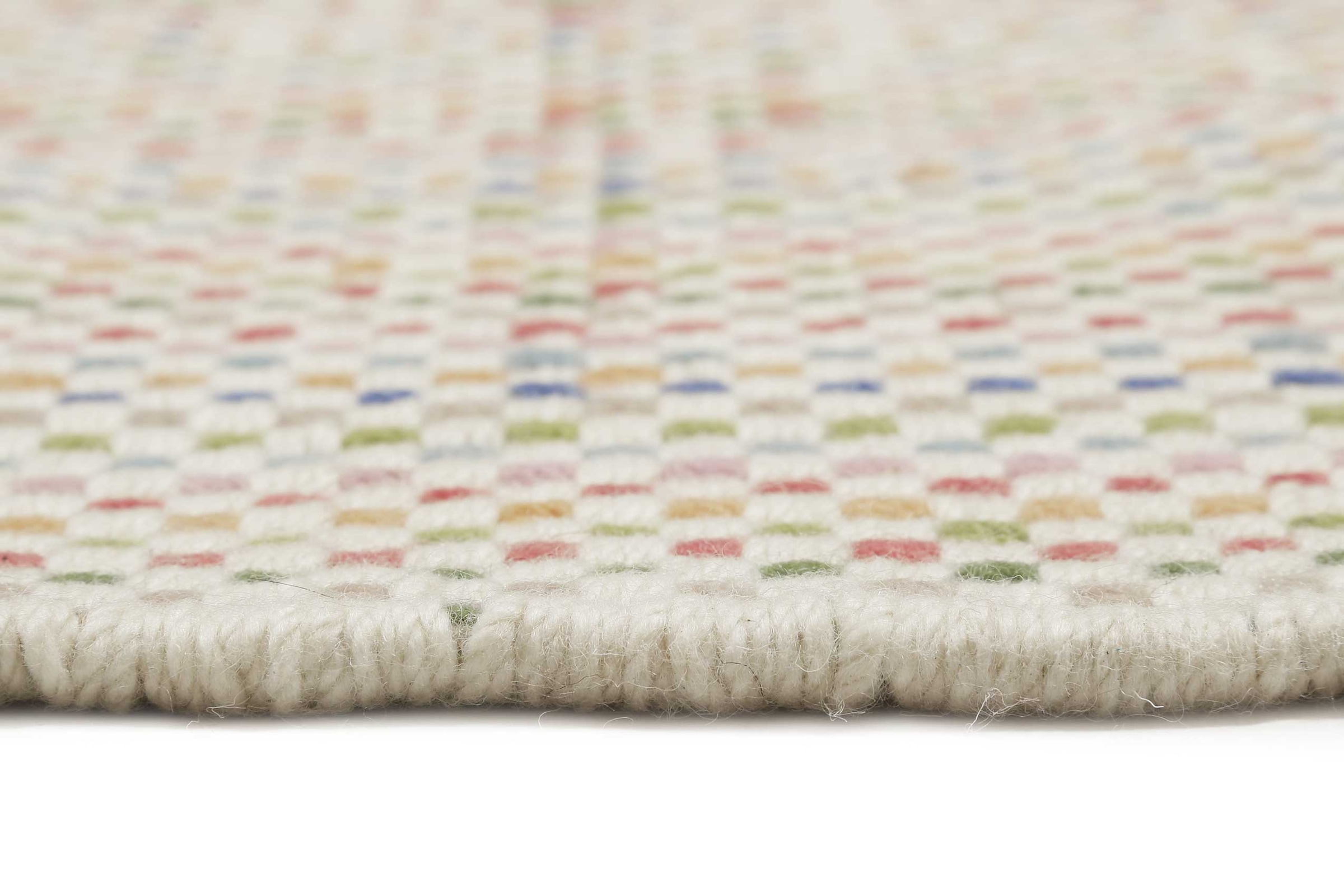 Esprit Teppich »Kids Durrie« rechteckig 6 mm Höhe Kinderteppich, kurzflor, handgewebt, Wolle, natürlich, gestreift