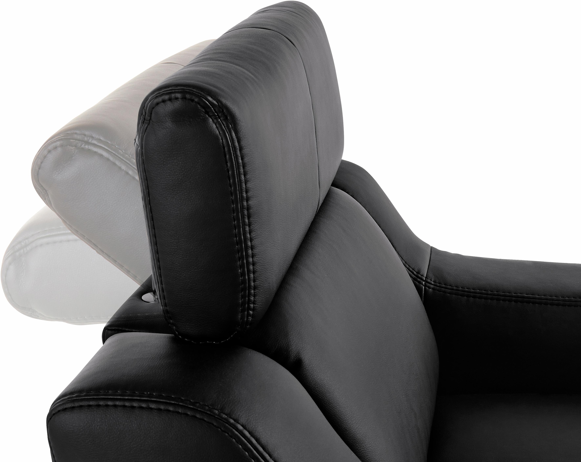 exxpo - sofa fashion Sessel »Lotos, Loungesessel«, mit Kopf- bzw. Rückenteilverstellung