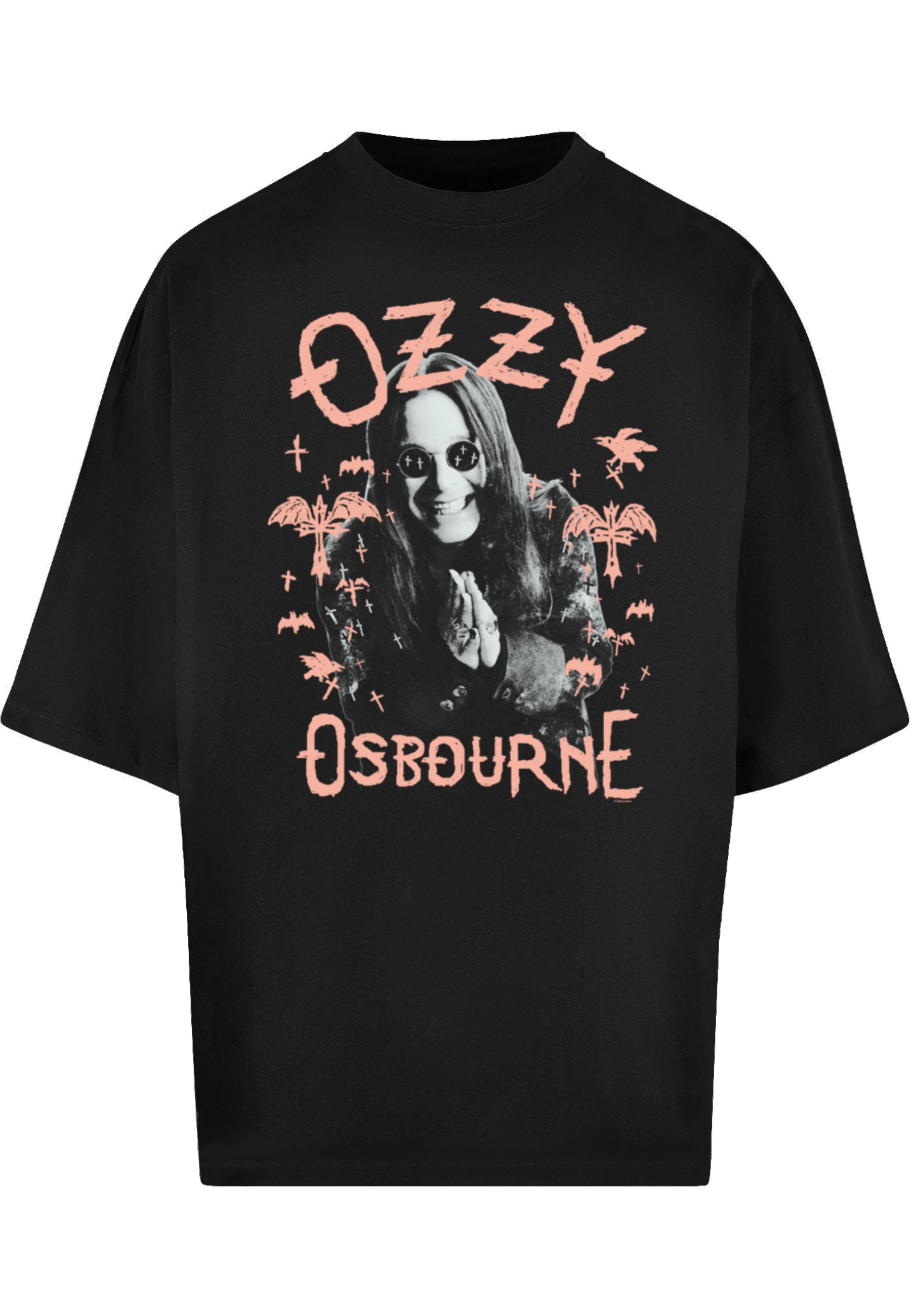 Merchcode T-Shirt "Merchcode Ozzy Osbourne - Pink Bat Huge Tee" 1 Stk. günstig online kaufen