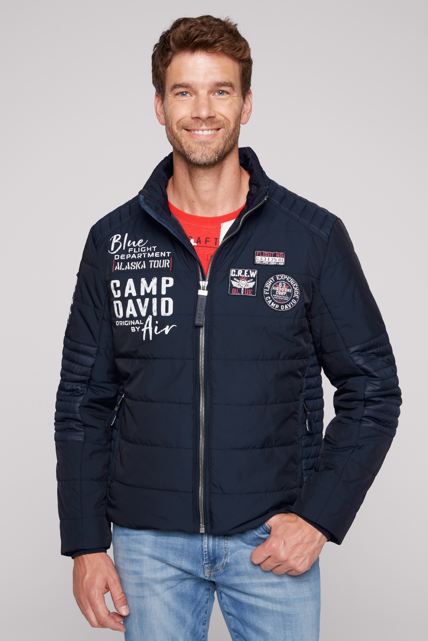 CAMP DAVID Winterjacke, ohne Kapuze, mit Windbreaker-Bündchen günstig online kaufen