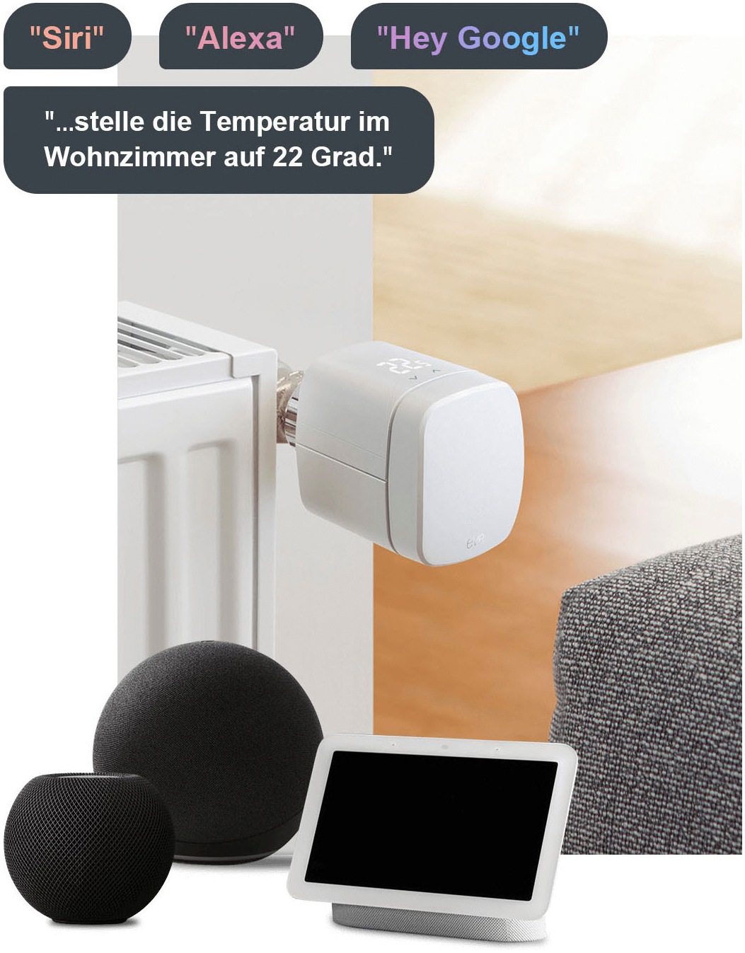 EVE Heizkörperthermostat »Thermo (Matter)-2er Pack«