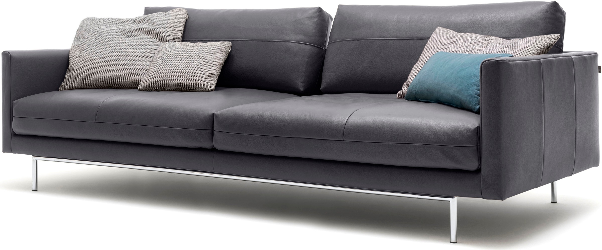 Creation BY ROLF BENZ 3,5-Sitzer »CR.414, Designsofa, edles Sofa, Loungesofa, Ledersofa, klares Design«, aus Leder oder Chenille, erstklassiger Sitzkomfort, legere Polsterung