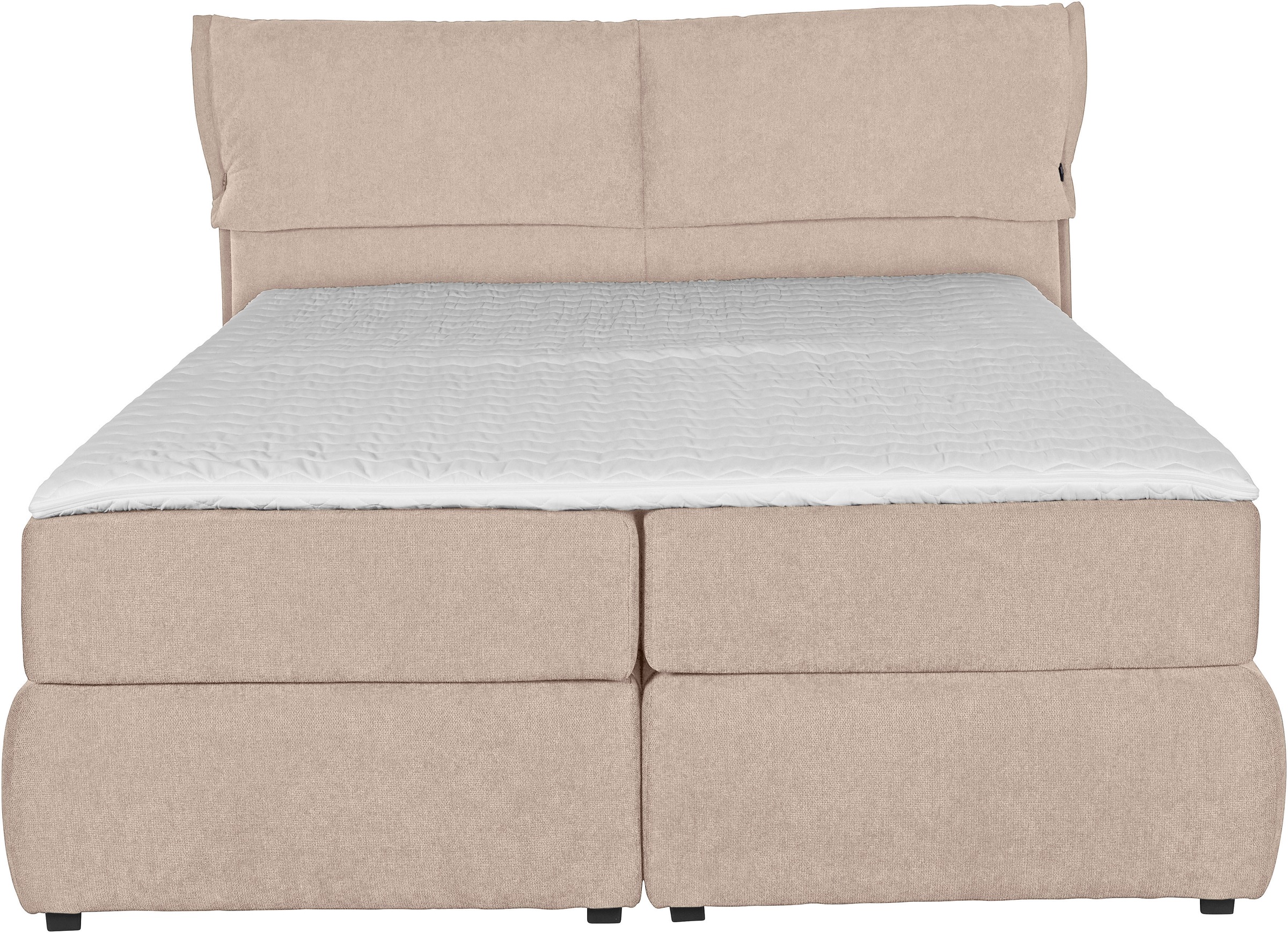 andas Boxspringbett »Jenson«, in 4 Farben, 4 Breiten, 3 Matratzenarten in 2 Härtegraden, Topper