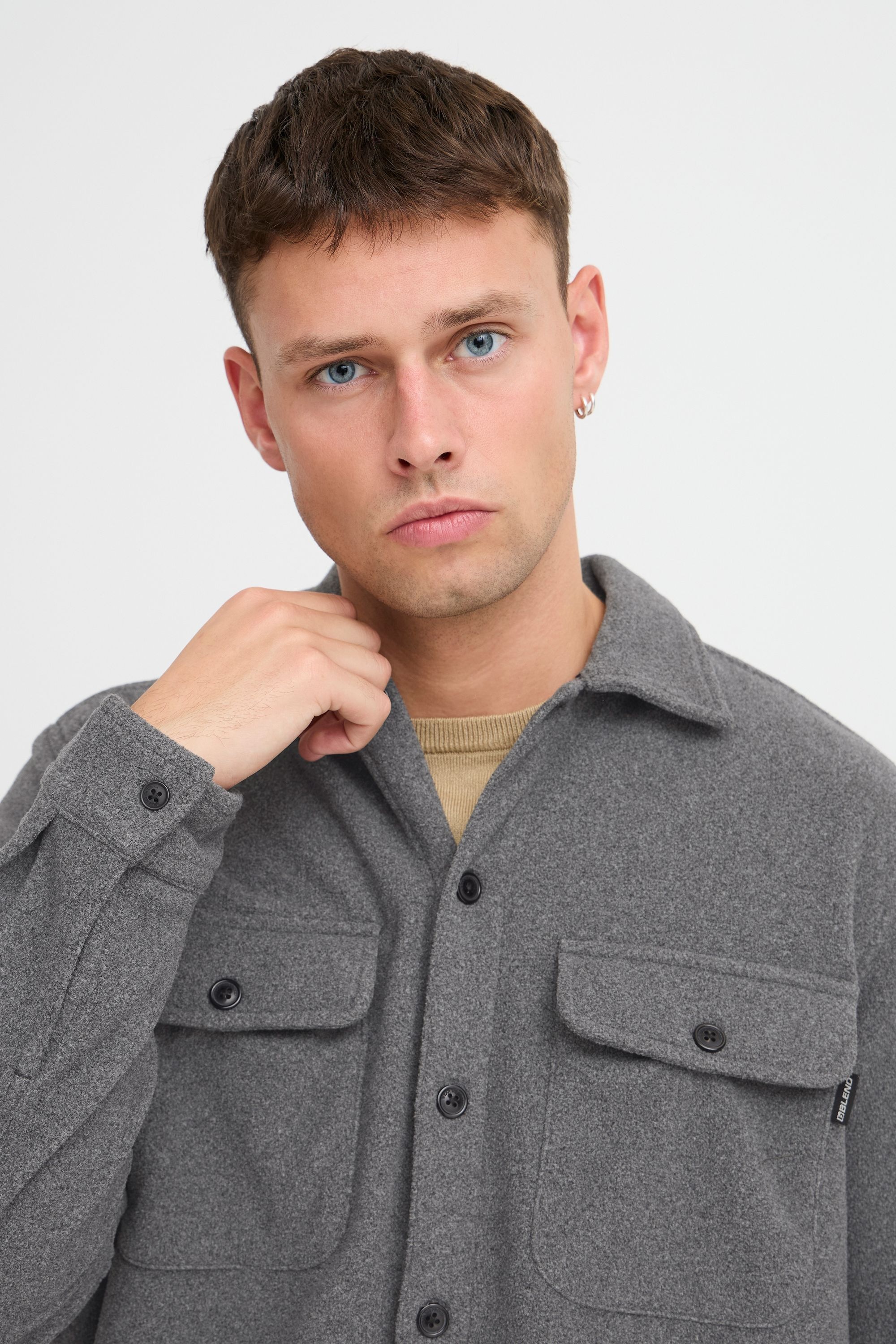 Blend Hemdjacke »Hemdjacke BHShirt«, ohne Kapuze