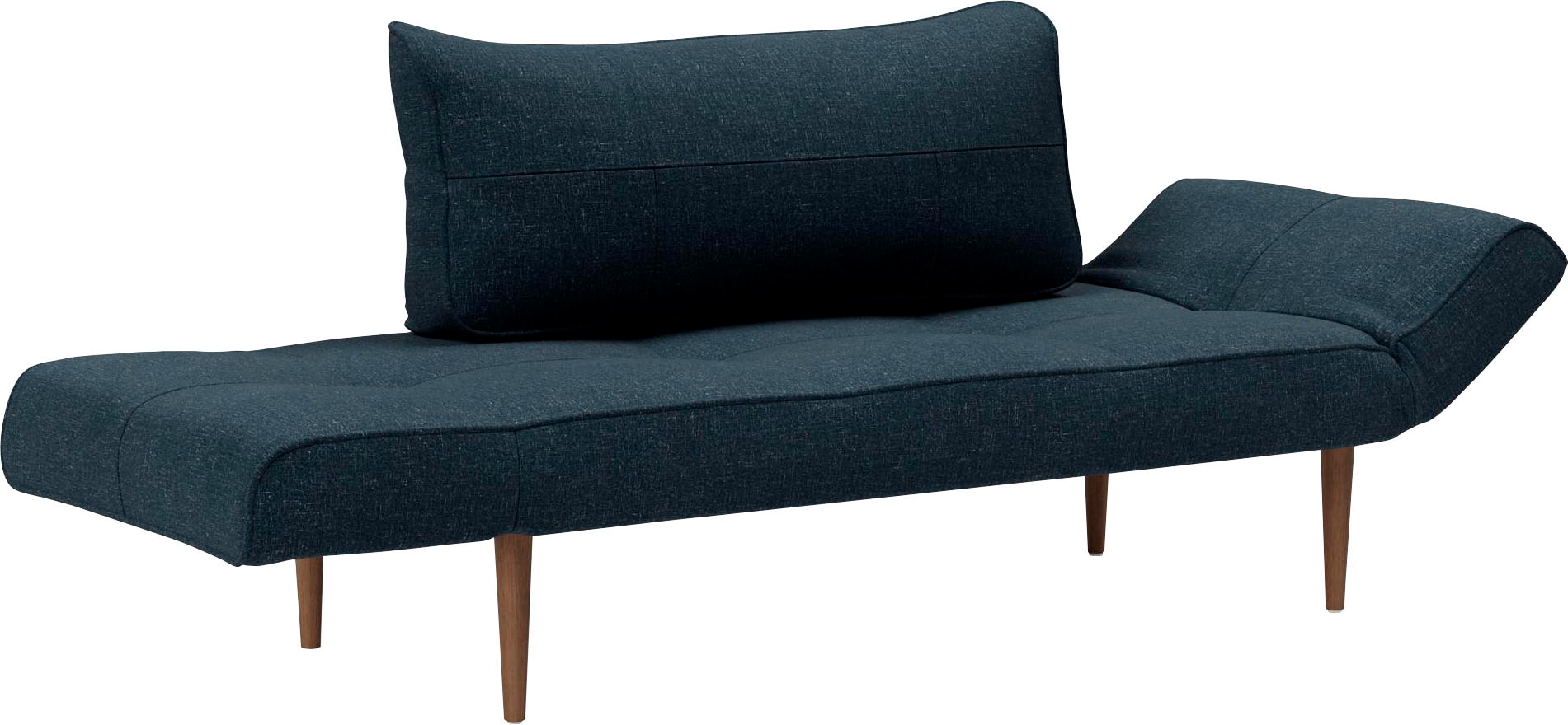 INNOVATION LIVING ™ Schlafsofa »Zeal Designsofa mit verstellbaren Armlehnen«, im Scandinavian Design, Styletto Beine, inklusive Rückenkissen