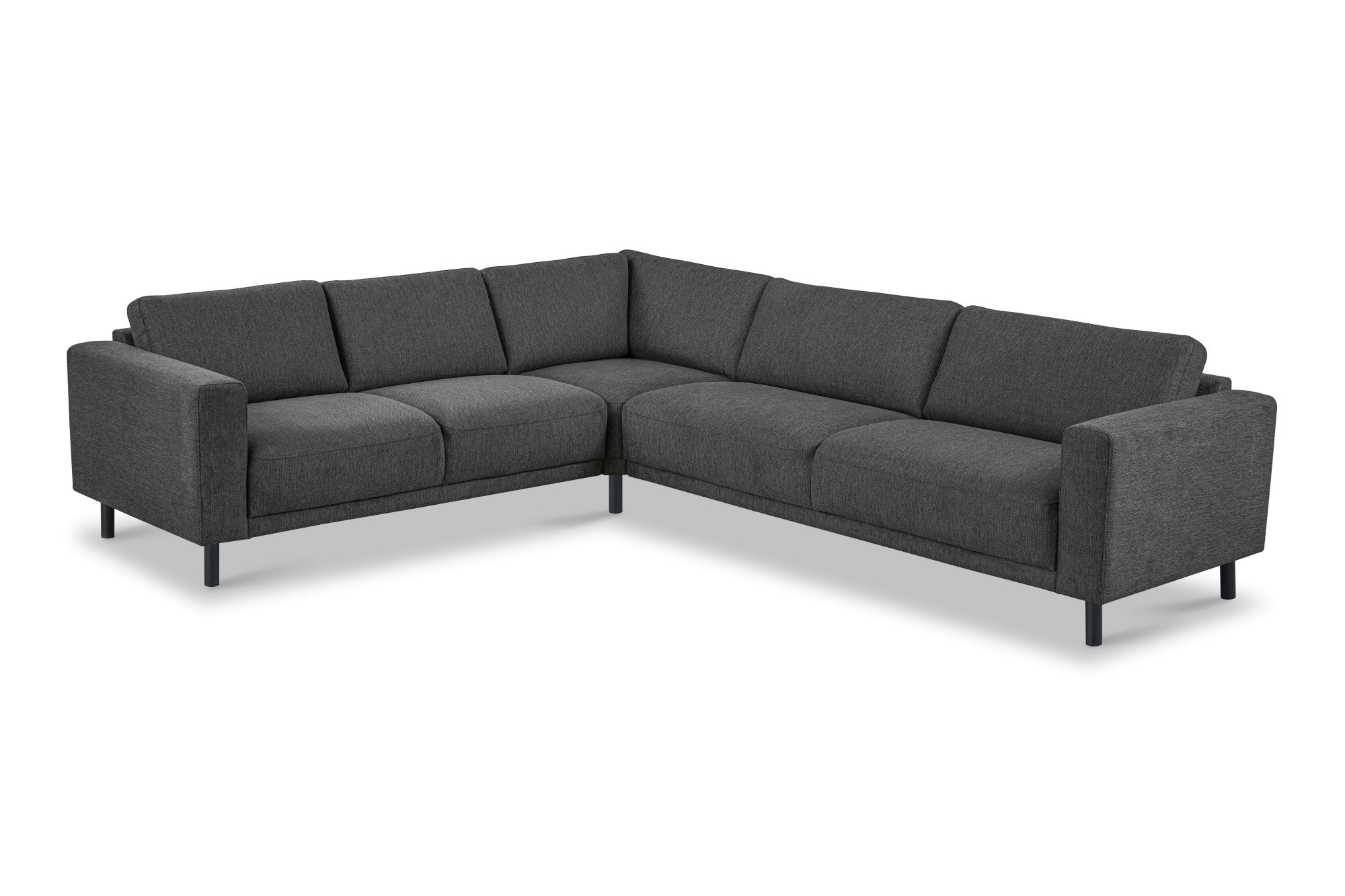 Home affaire Ecksofa »Sveeva, L-Form, B.288 cm, schwarze Metallfüße« langlebiger Webstoff, mit Wellenunterfederung, viele Farben