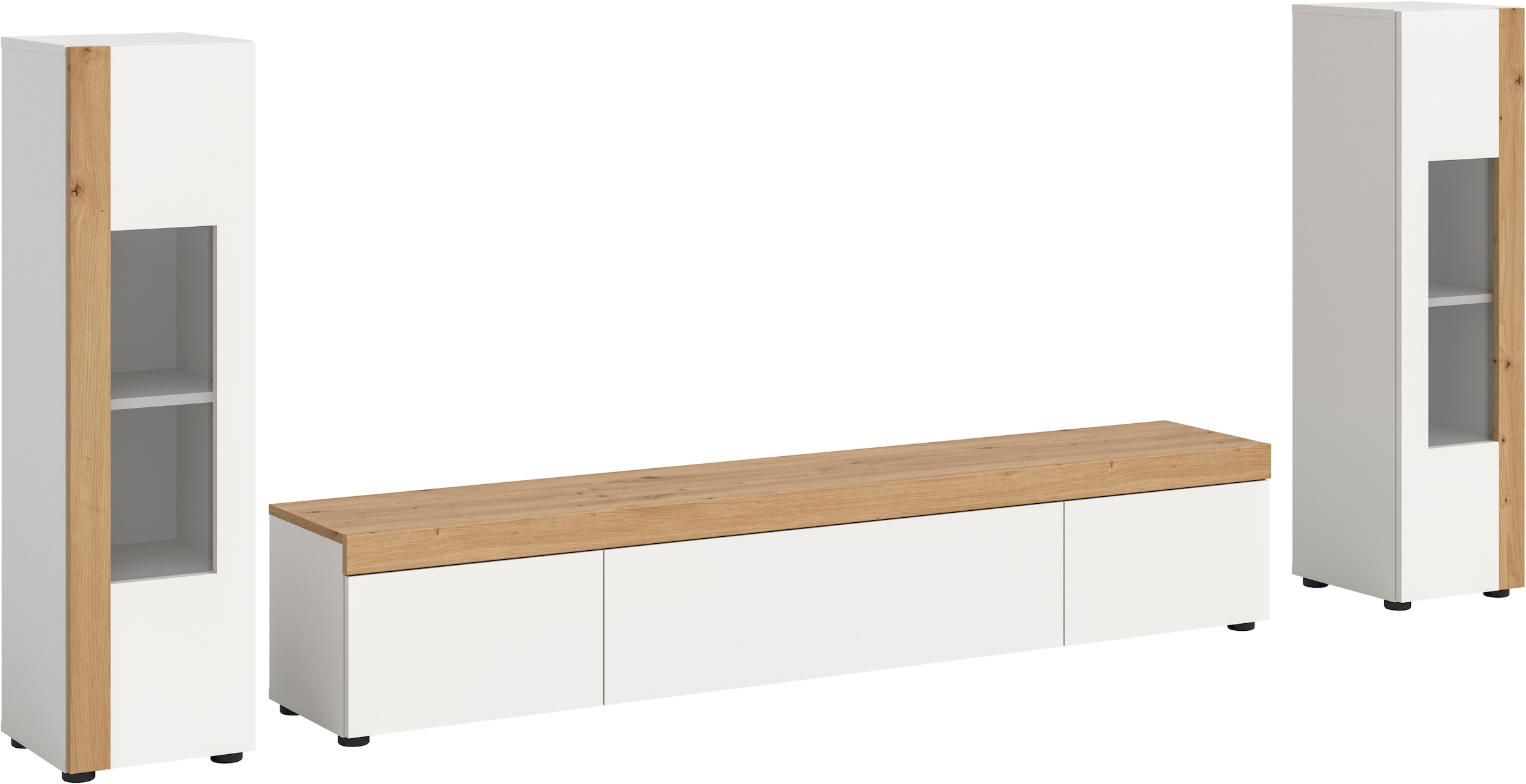 INOSIGN Wohnwand "Svala, Breite 180 cm, Wohnkombination" Set, 3 Stk. tlg. günstig online kaufen