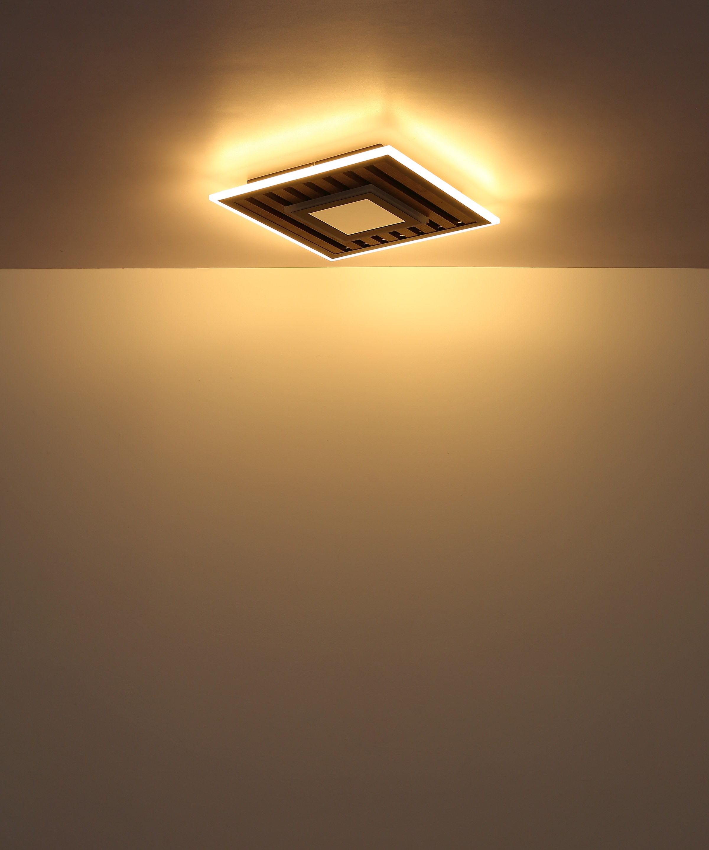 GLOBO LIGHTING LED Deckenleuchte »WOODY«, 1 flammig, Leuchtmittel LED-Modul | LED fest integriert, Memoryfunktion, die deine bevorzugte Einstellung speichert