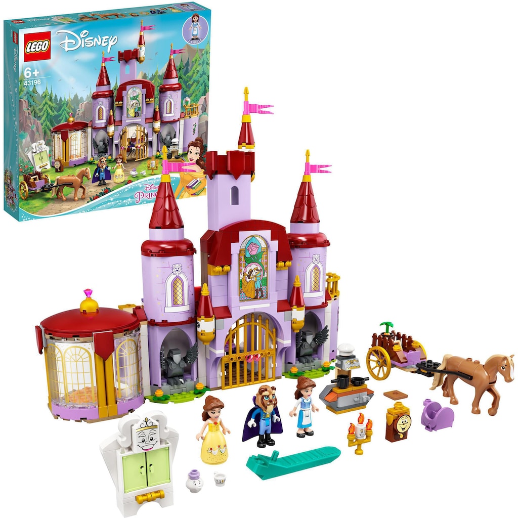 LEGO® Konstruktionsspielsteine »Belles Schloss (43196), LEGO® Disney Princess«, (505 St.)