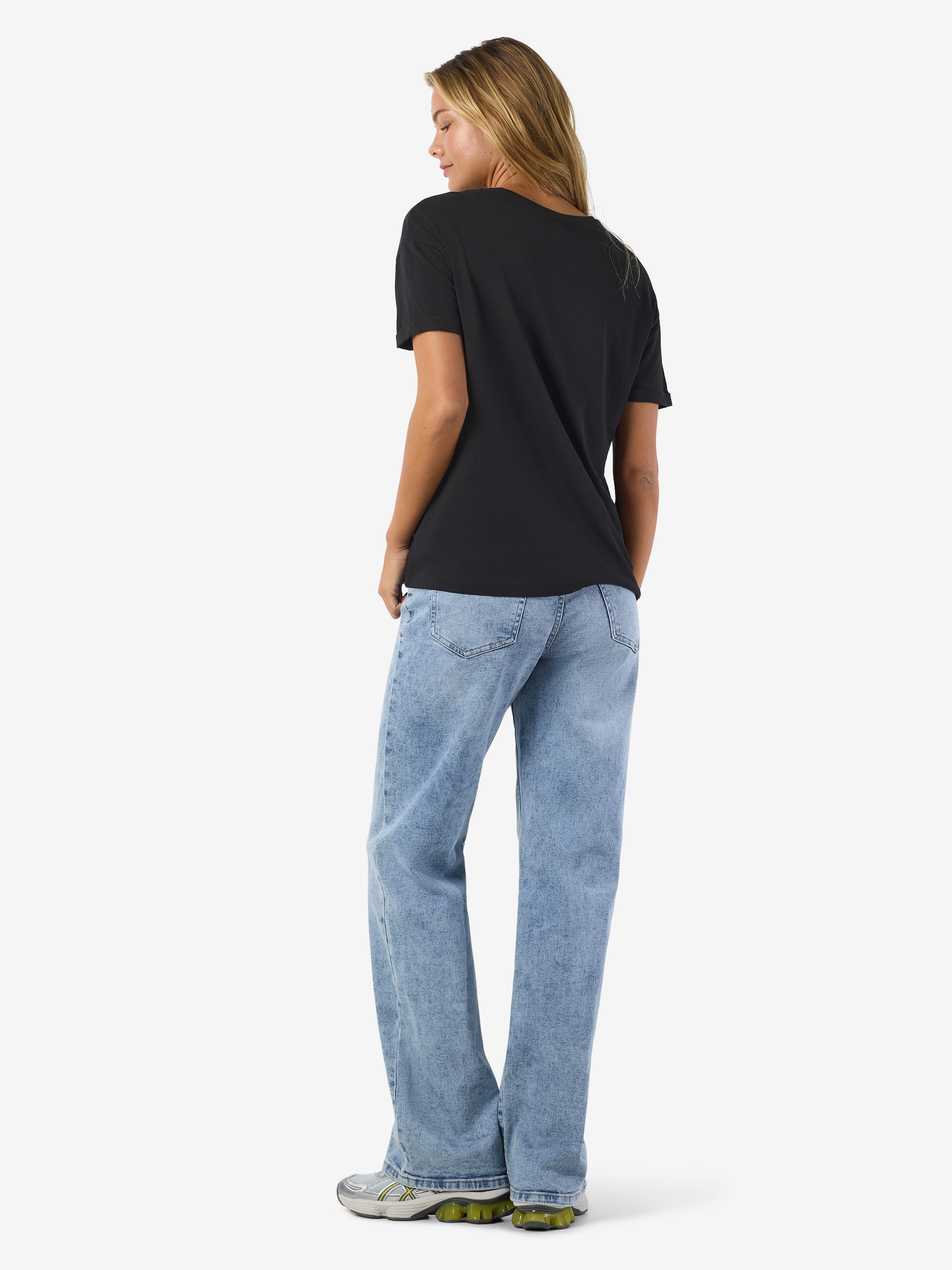 Noisy may Kurzarmshirt »NMBRANDY S/S TOP NOOS« Baumwolle, regular fit