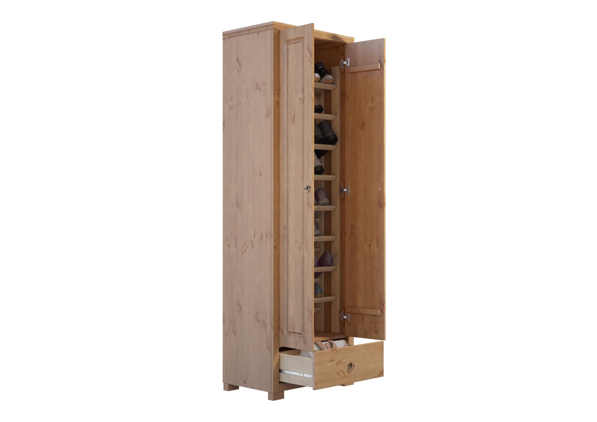 Home affaire Schuhschrank »Gotland«, aus massiver Kiefer, FSC®-zertifiziert, Höhe 193 cm