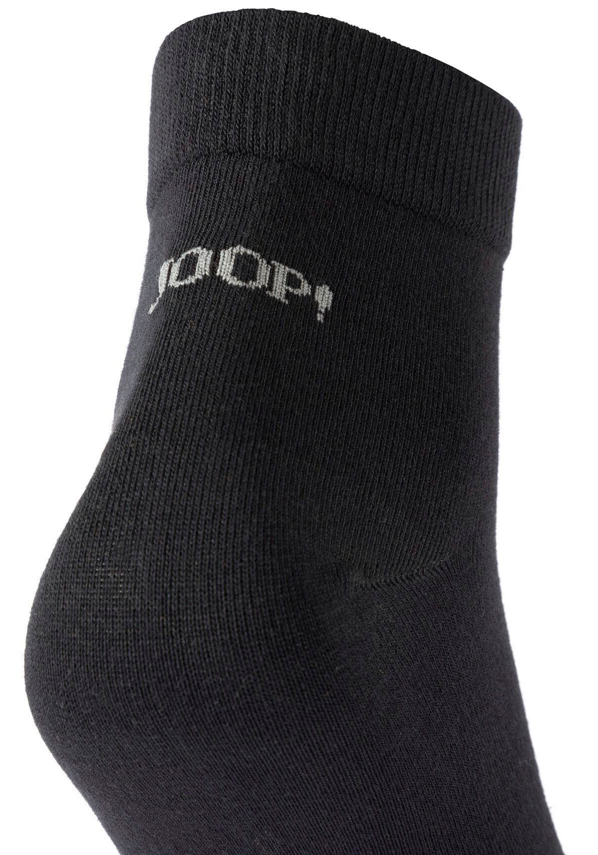 Thumbnail - JOOP Kurzsocken "premium essentials", (4 Paar), mit Logoschriftzug an der Ferse