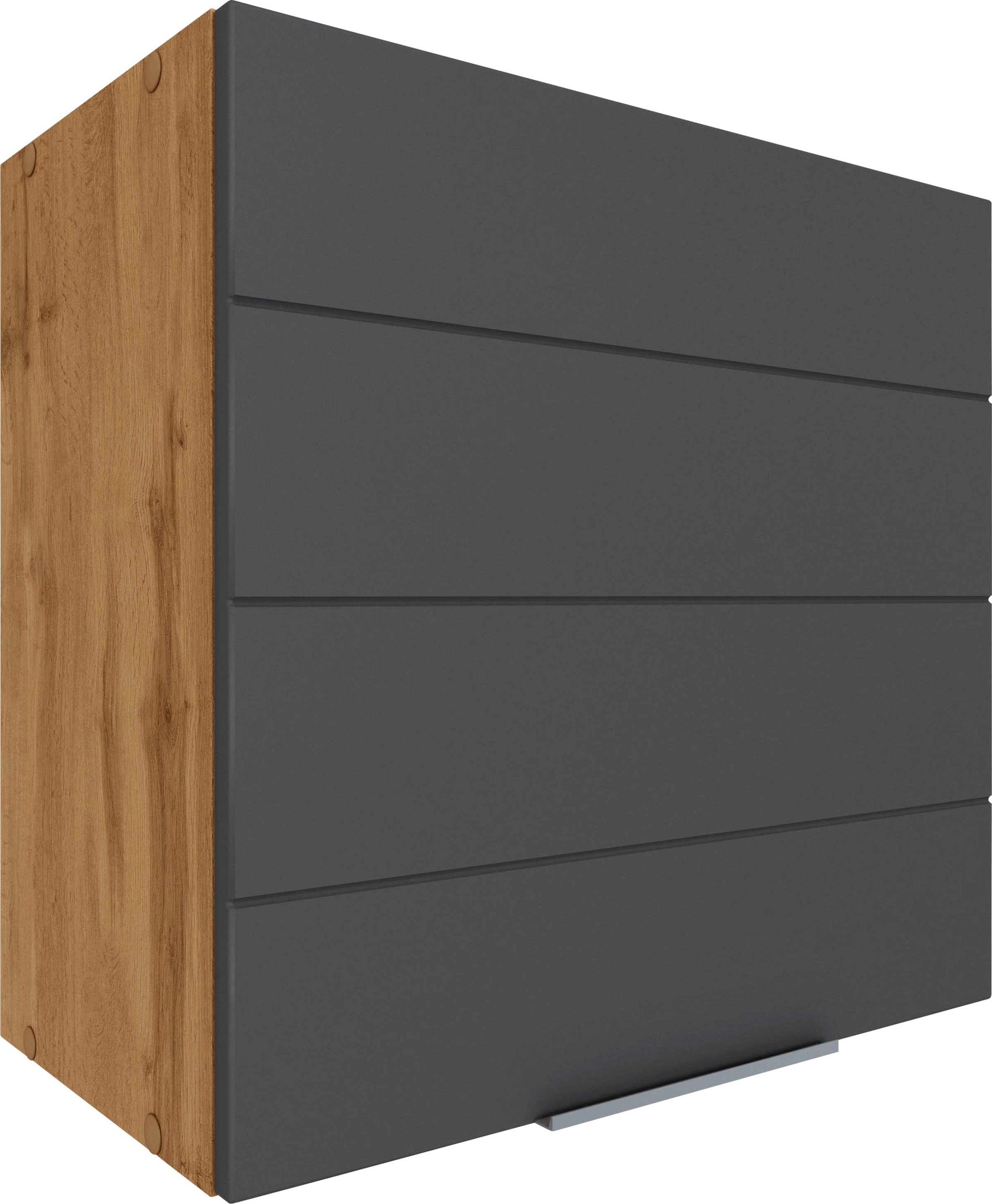 KOCHSTATION Hängeschrank »KS-Luhe«, 60 cm breit, hochwertige MDF-Fronten mit waagerechter Lisene
