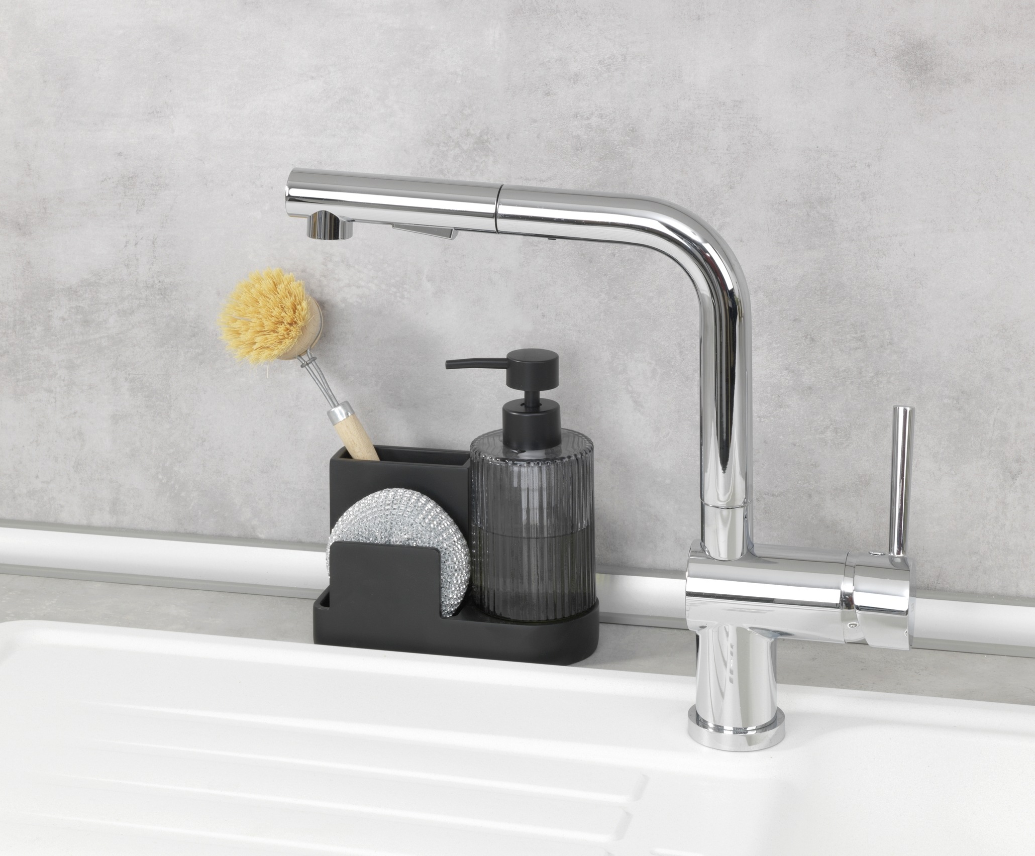 WENKO Küchenorganizer-Set "Modell Pina" robustes Design, heraunehmbarer Gla günstig online kaufen