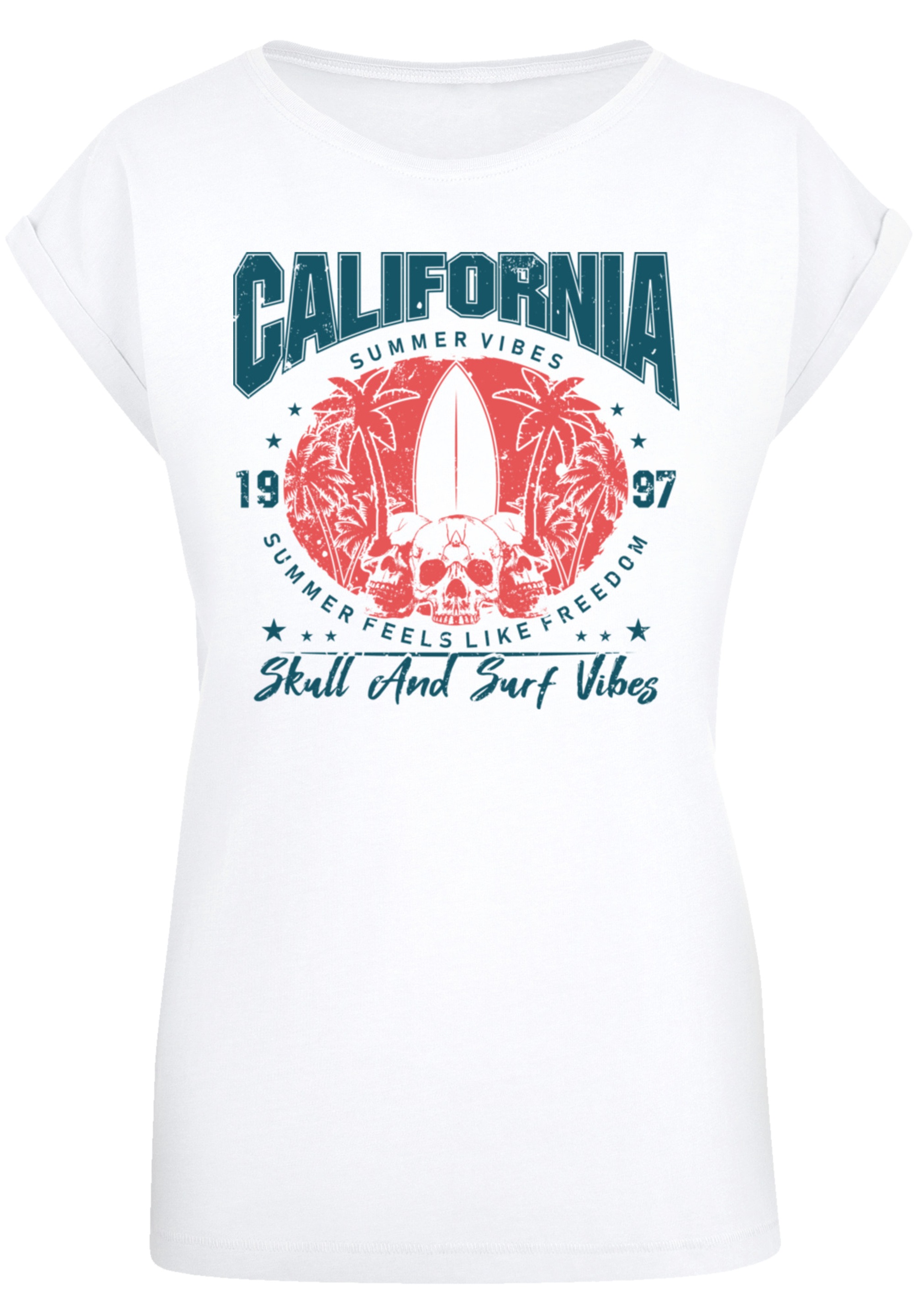 F4NT4STIC T-Shirt »California skull summer vibes« Premium Qualität