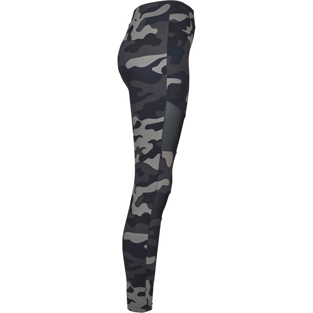 URBAN CLASSICS Leggings »Urban Classics Damen Ladies Camo Tech Mesh Leggings«, (1 tlg.)