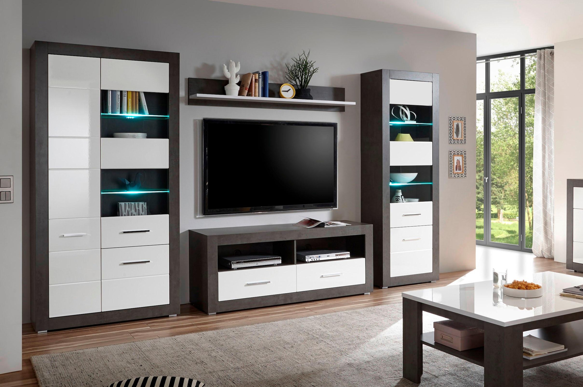 Home affaire Wohnwand "Etero" Set, 4 Stk. tlg. günstig online kaufen