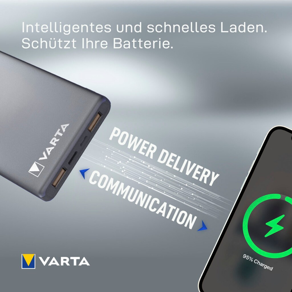 VARTA Powerbank »VARTA Power Bank Fast Energy 10000 mAh, inkl. Ladekabel«