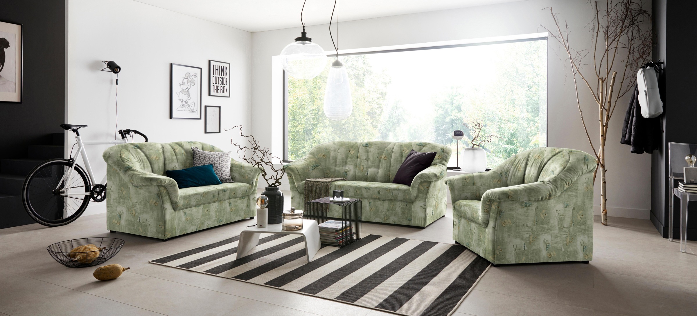 DOMO collection Sessel "Pegnitz zeitlos, elegante Armlehnen, komfortabel" günstig online kaufen