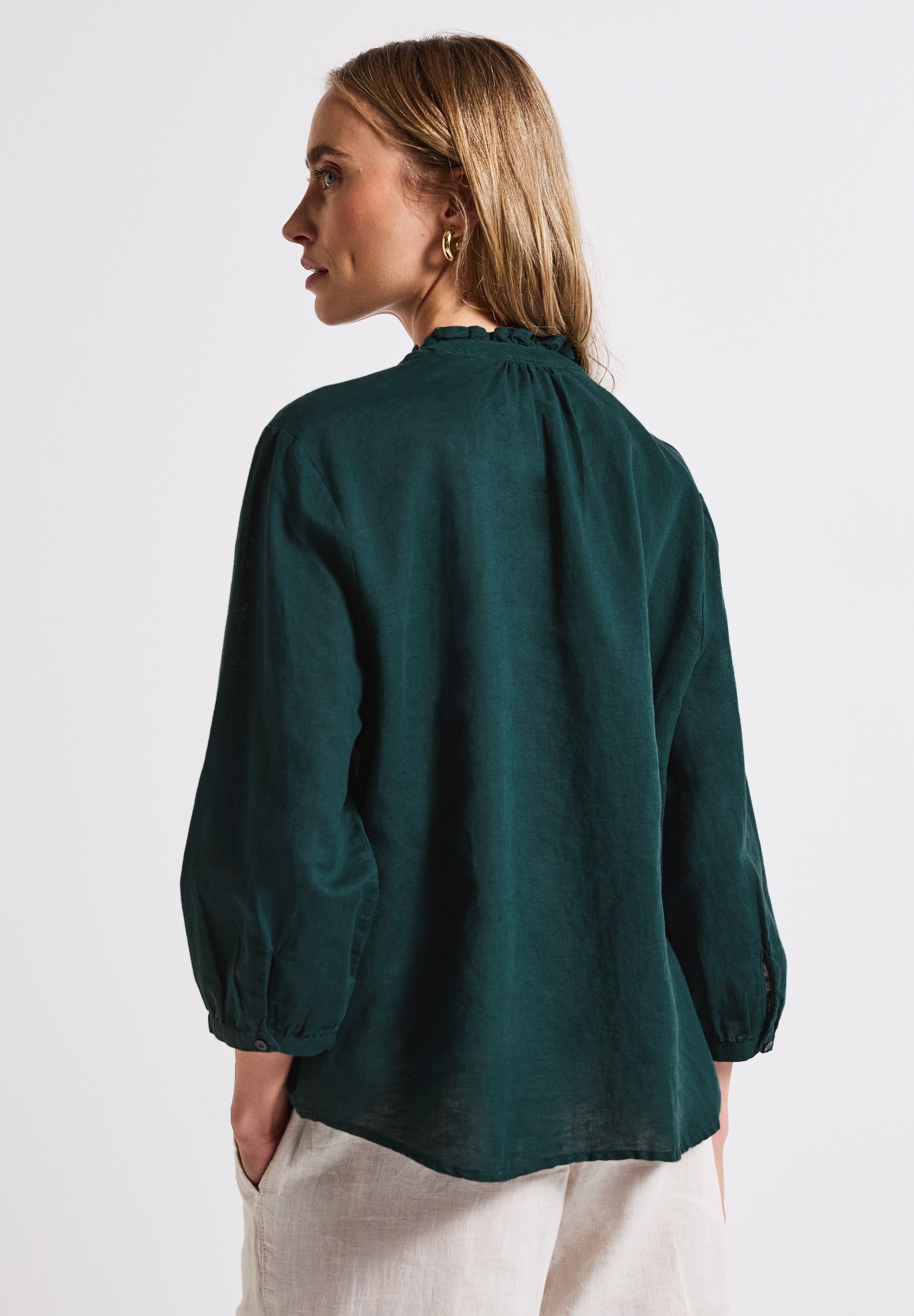 STREET ONE Rüschenbluse, farbig günstig online kaufen