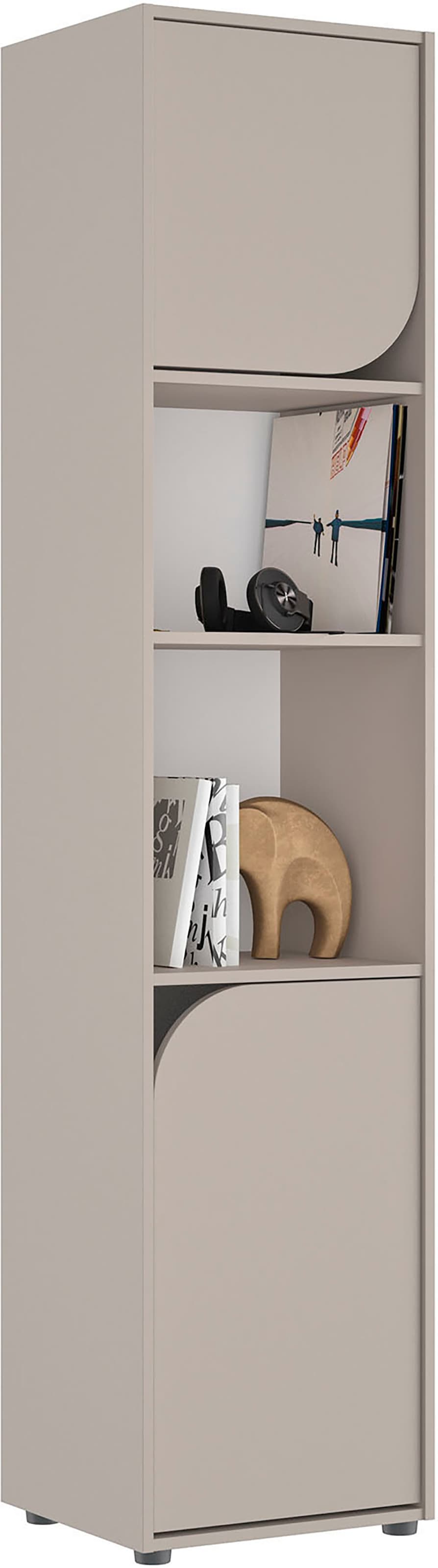 Gami Kleiderschrank »2-türiges Bücherregal«, Ein sehr funktioneller Schrank mit Regal.