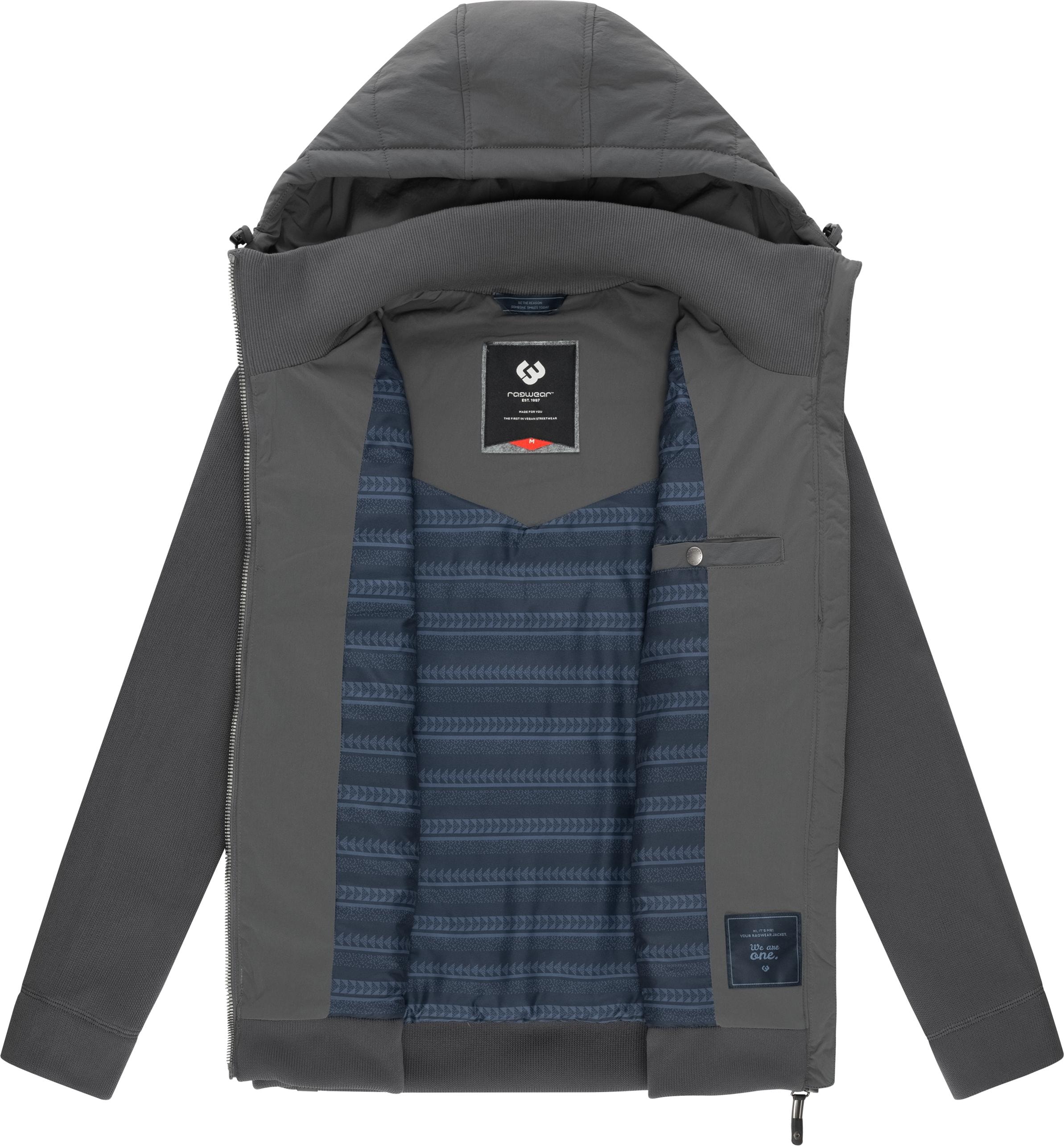 Ragwear Steppjacke »Doryan«, mit Kapuze, Coole Herren Outdoorjacke mit Kapuze