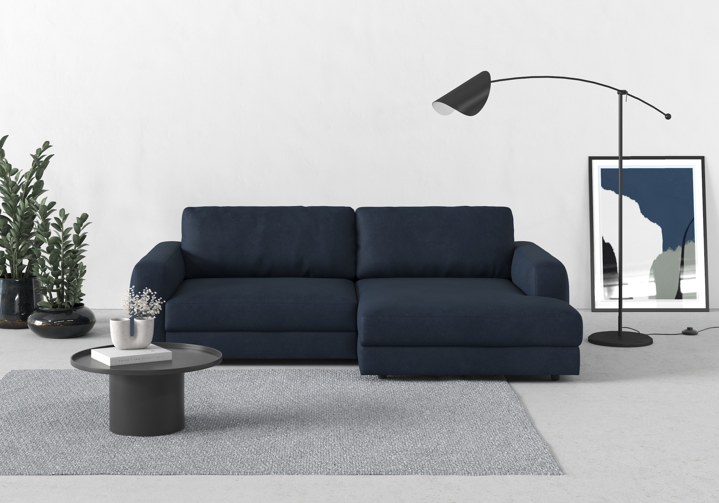 TRENDMANUFAKTUR Ecksofa »Bourbon, Designsofa mit tollem Sitzkomfort, L-Form,«, extra tiefe Sitzfläche, wahlweise mit Sitztiefenverstellung