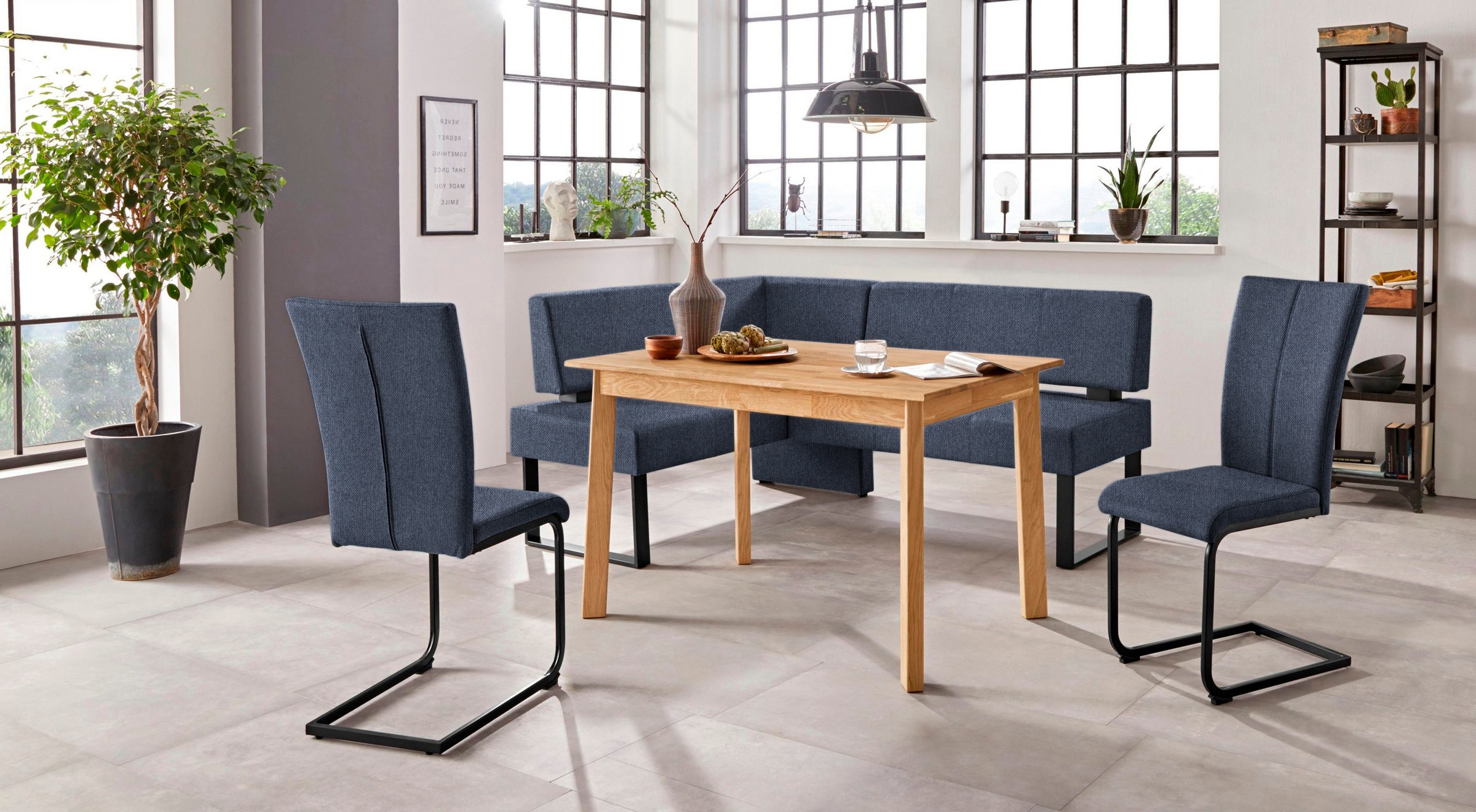 Home affaire Eckbank "Oliver mit Metallgestell, Küchenbank" verschiedene Be günstig online kaufen