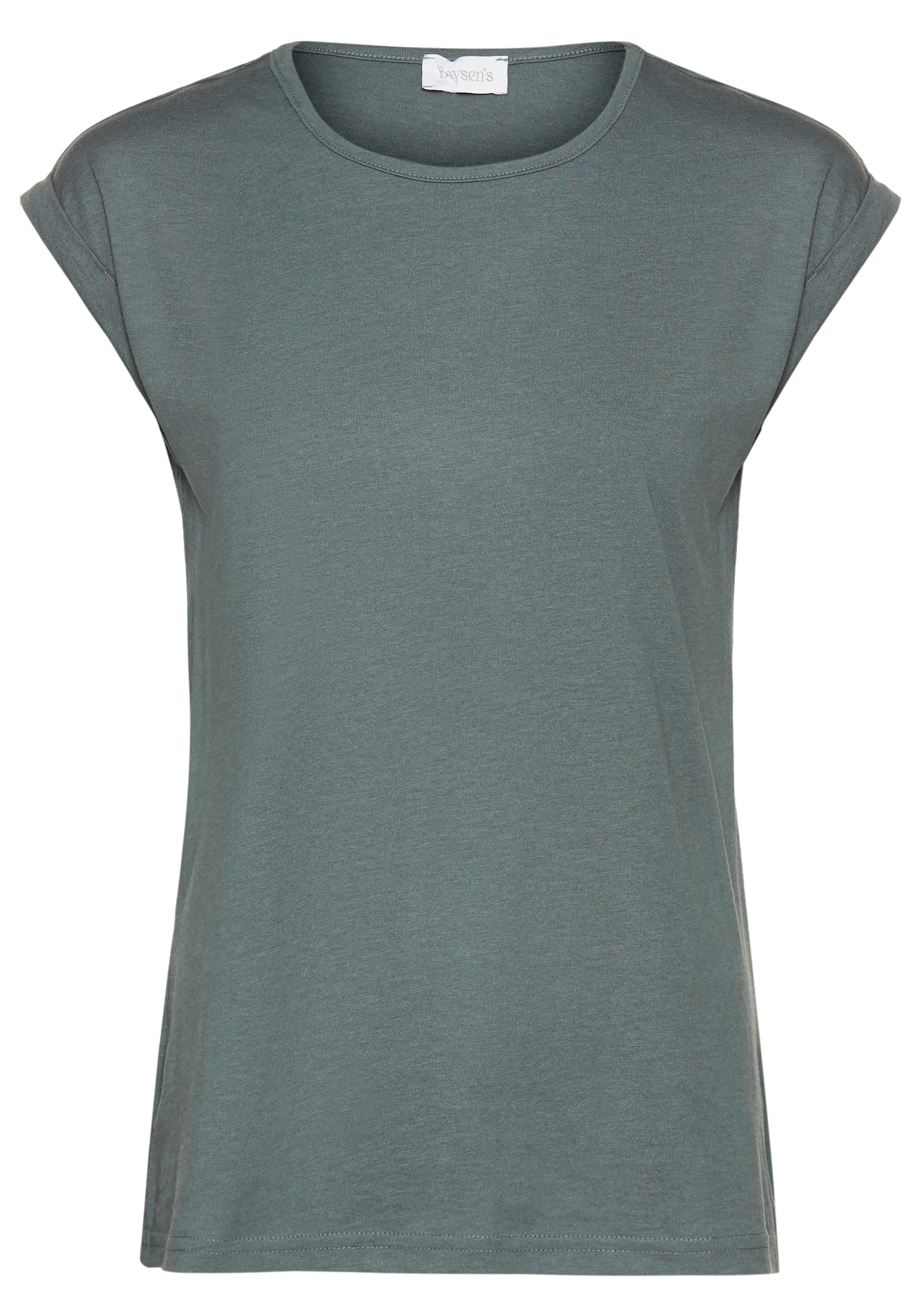 Boysen's T-Shirt, Kurzarm, unifarben, Rundhals, für Freizeit und Alltag
