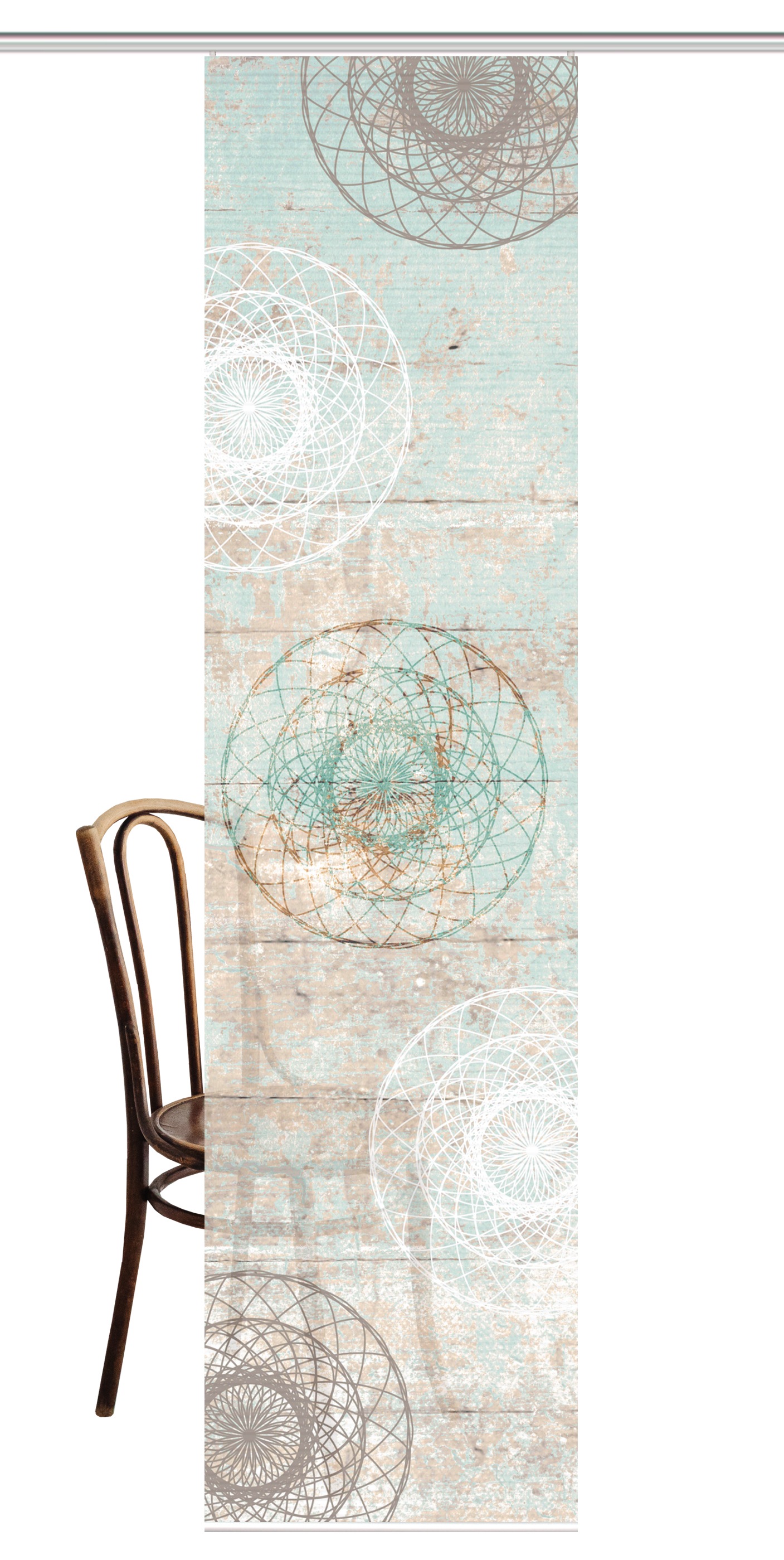 HOME in green Schiebegardine "MANDOSA" Paneelwagen 1 Stk. tlg. DIGITALBEDRU günstig online kaufen