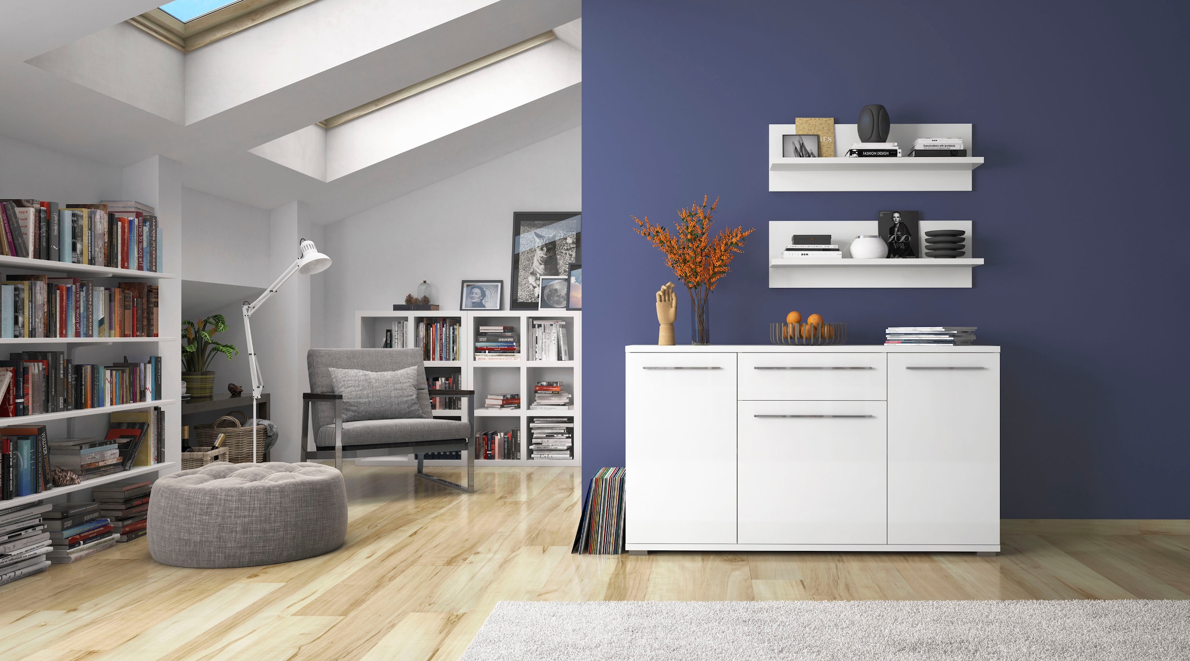 Places of Style Kommode »Piano«, Hochglanz UV lackiert, Soft-Close Funktion