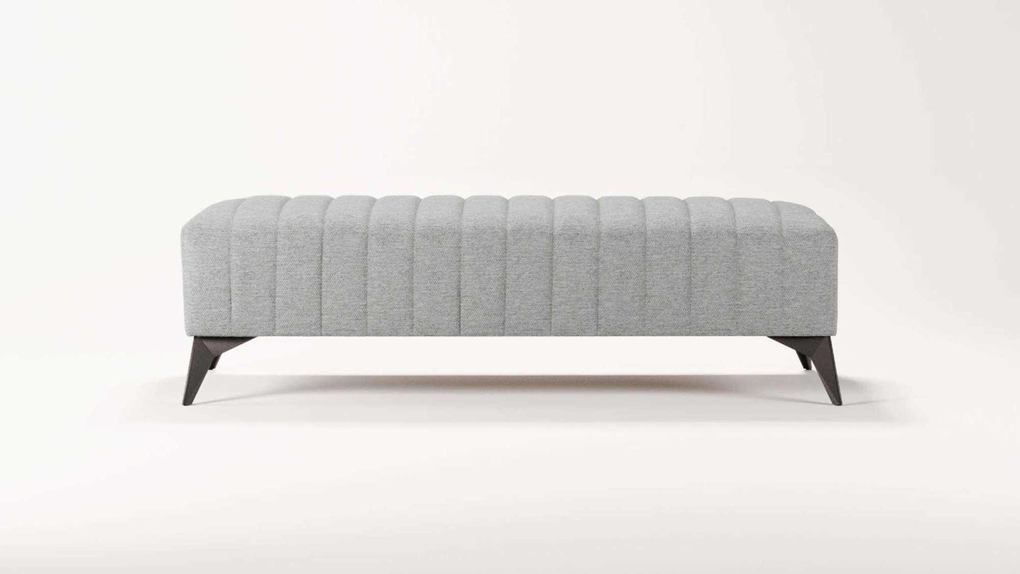 Places of Style Polsterhocker »MATTHEW Sitzhocker XXL, Maße B/T/H: 140/60/43 cm«, Steppung, belastbar bis 180 kg