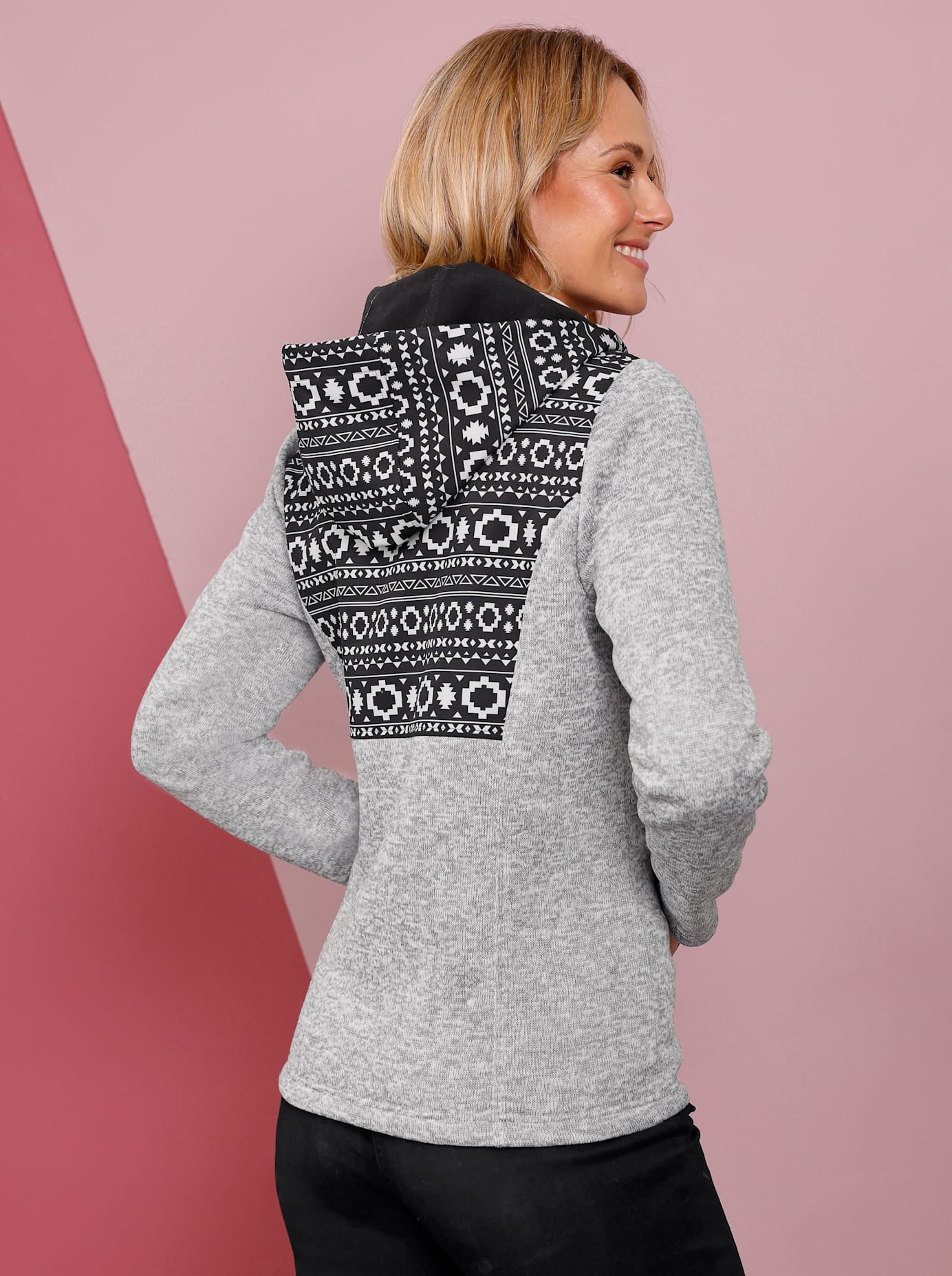 Classic Basics Langjacke, mit Kapuze