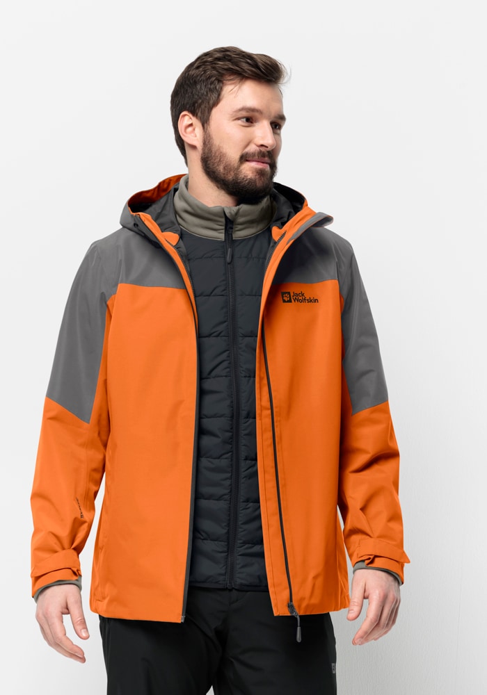 Jack Wolfskin 3-in-1-Funktionsjacke "GLAABACH 3IN1 JKT M", mit Kapuze