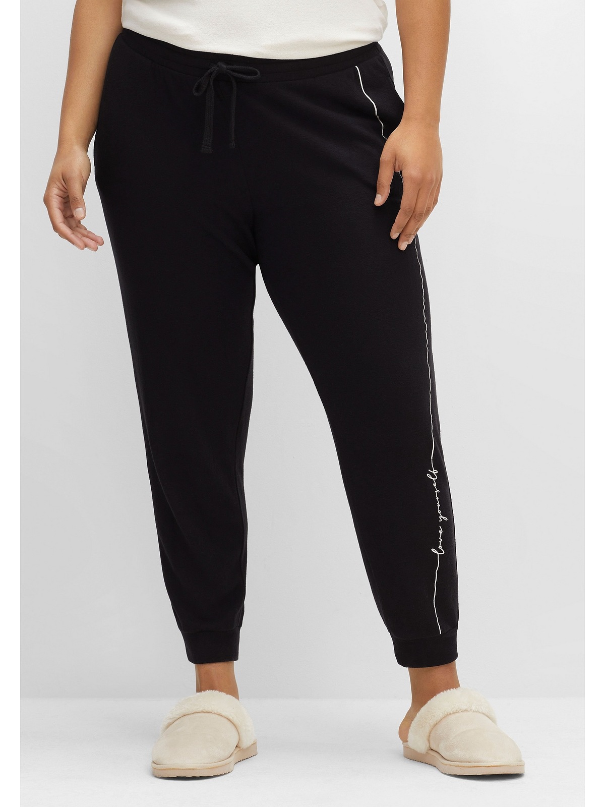 sheego by Joe Browns Jogger aus bestellen Singlejersey-Qualität softer für »Große Pants BAUR | Größen«