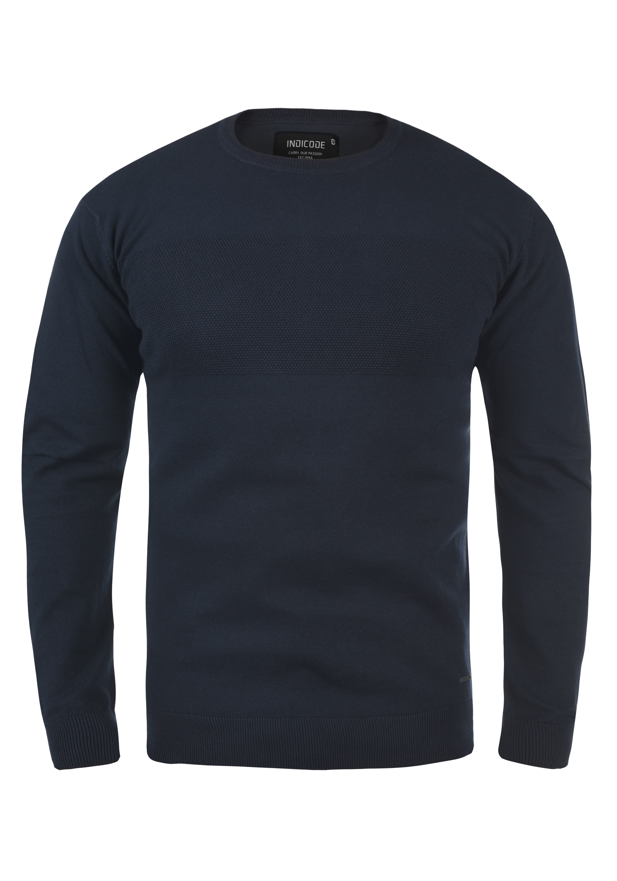 Indicode Strickfleece-Pullover "Strickpullover IDErnesto"