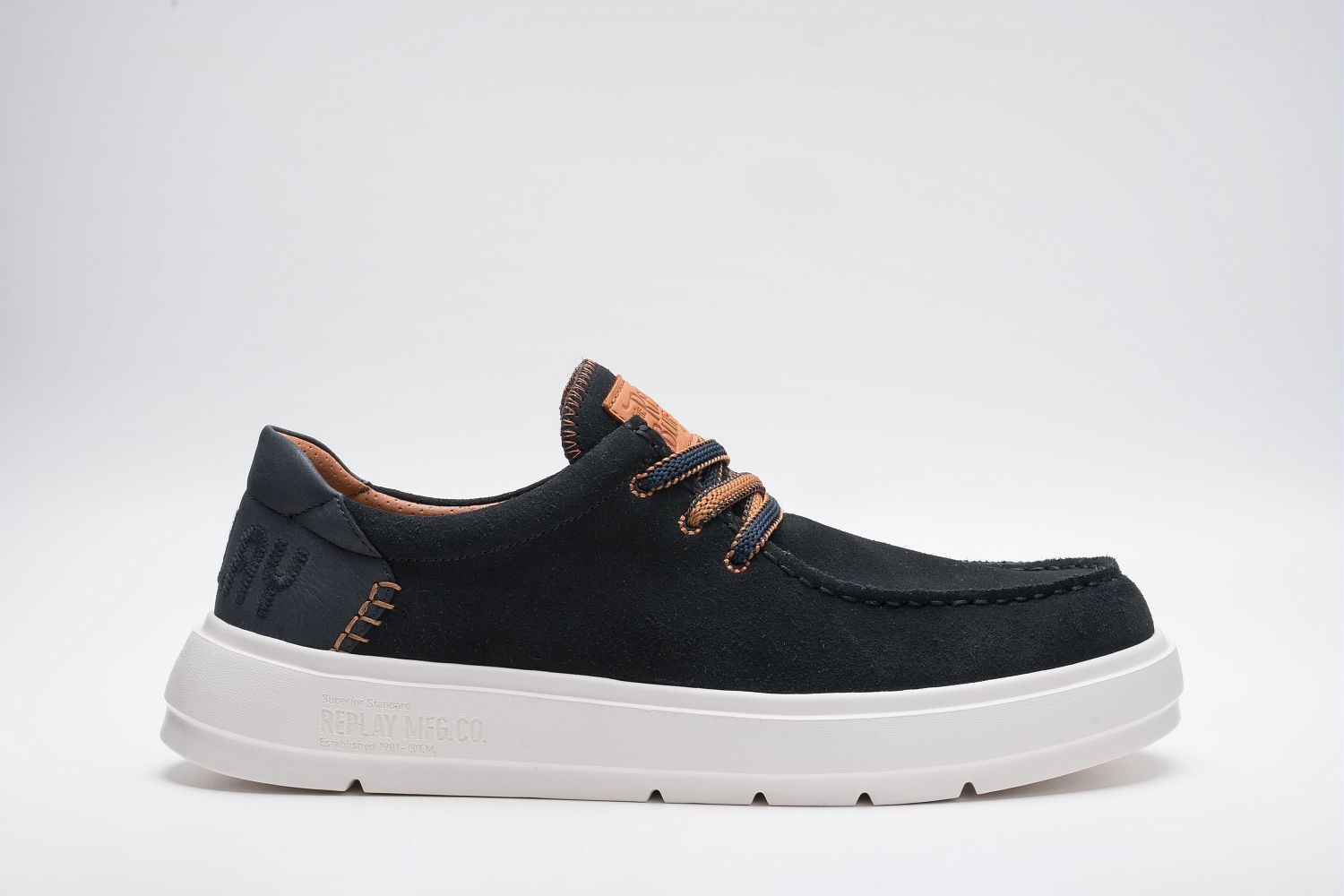 Thumbnail - Replay Schnürschuh Mokassin, Halbschuh, Casual-Sneaker mit gepolstertem Schaftrand