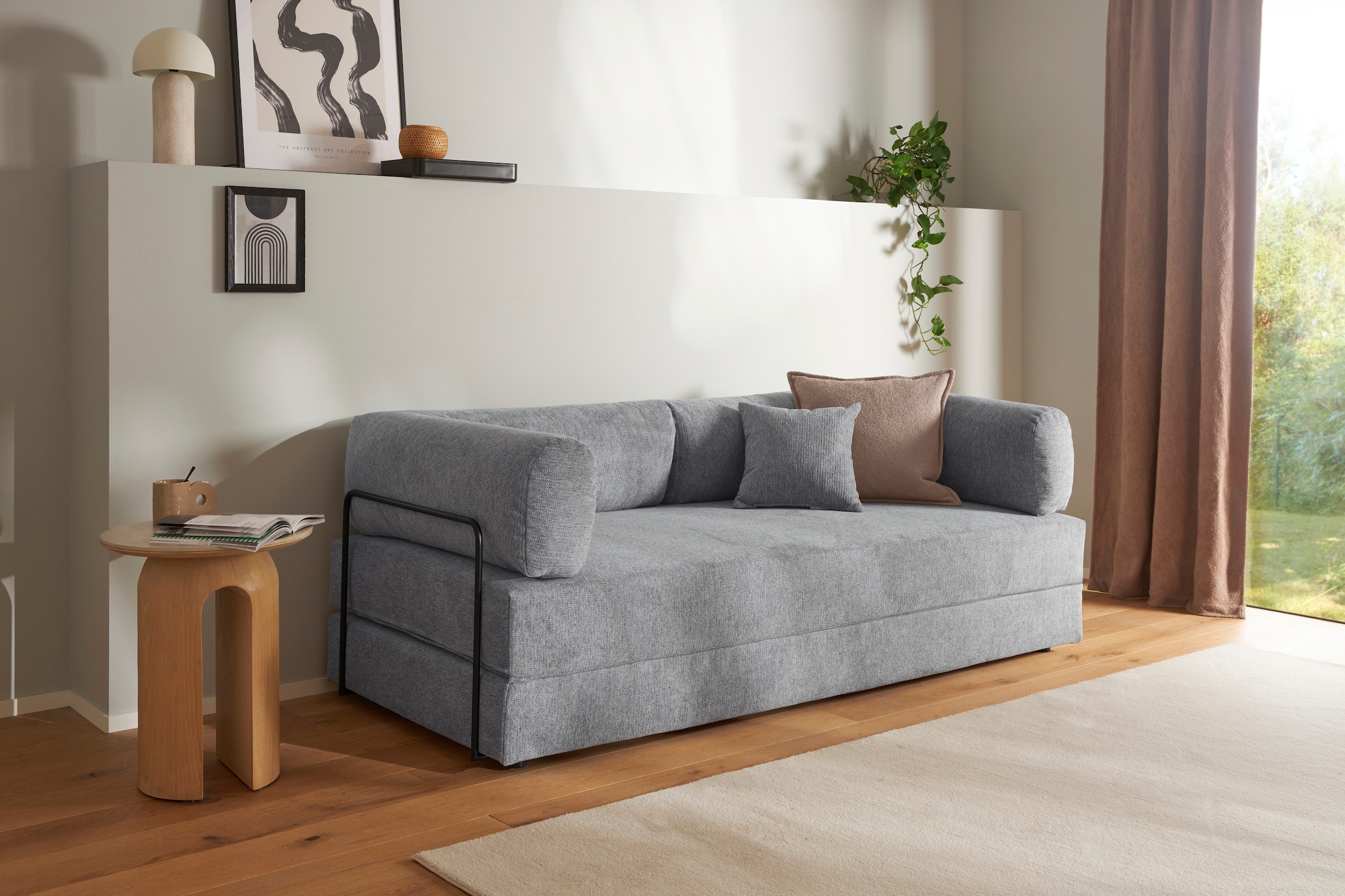 homsy by Ana Johnson Schlafsofa "Folda, Breite 206 cm, Liegefläche 181x198 günstig online kaufen