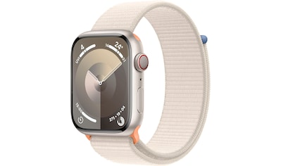 Smartwatch »Watch Series 9 GPS + Cellular 45mm Aluminium One-Size«, (Watch OS 10)