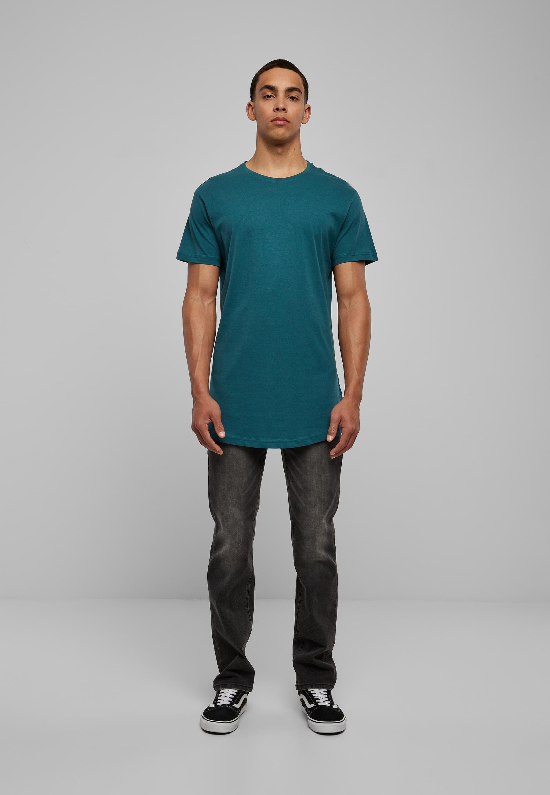 URBAN CLASSICS Kurzarmshirt »Urban Classics Herren Shaped Long Tee«, (1 tlg.)