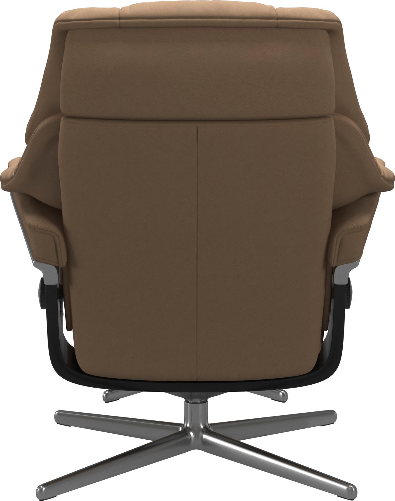 Stressless® Relaxsessel »Reno«, (Set, Relaxsessel mit Hocker), mit Hocker, mit Cross Base, Größe S, M & L, Holzakzent Schwarz