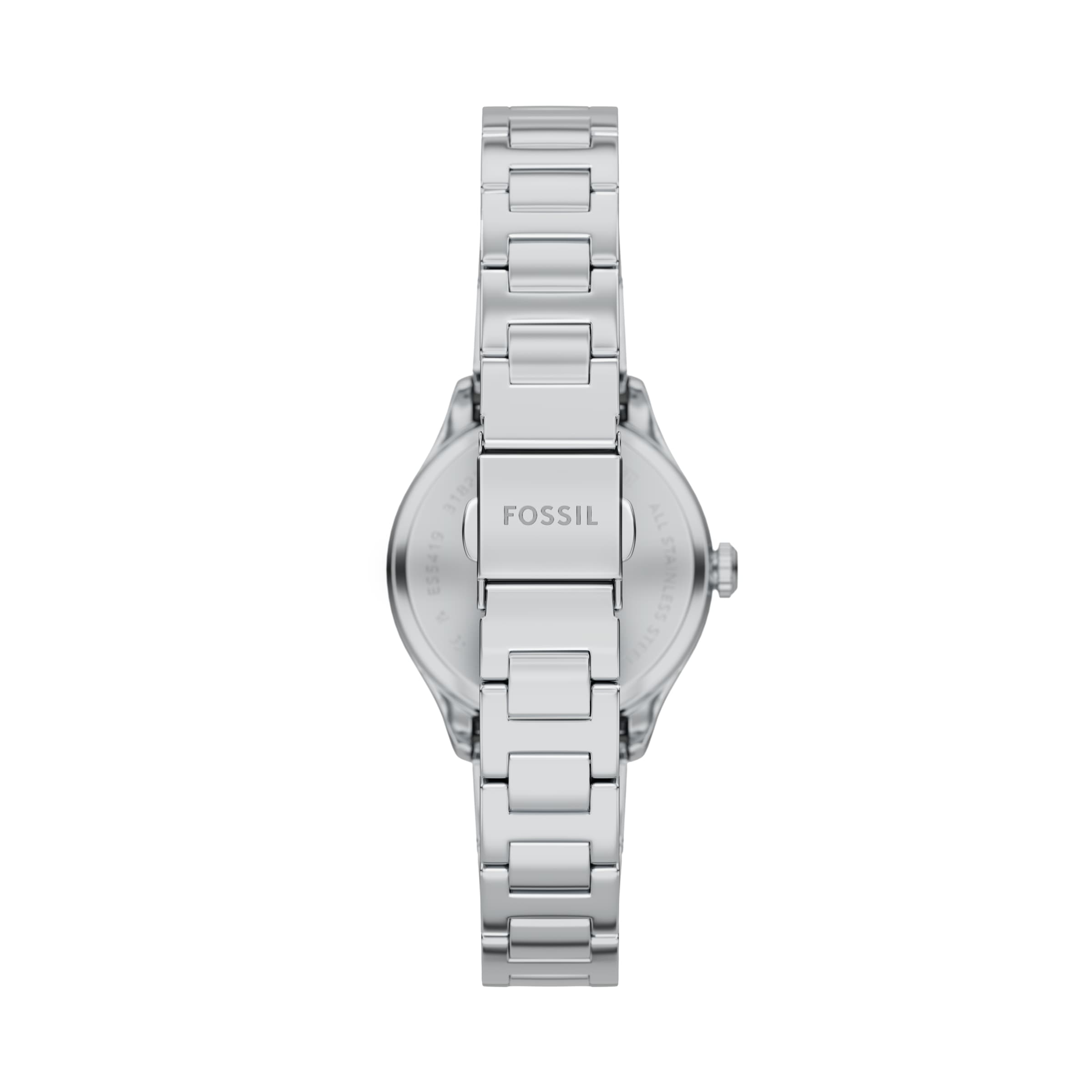 Fossil Quarzuhr »GILMORE«, Armbanduhr, Damenuhr, Edelstahlarmband, analog