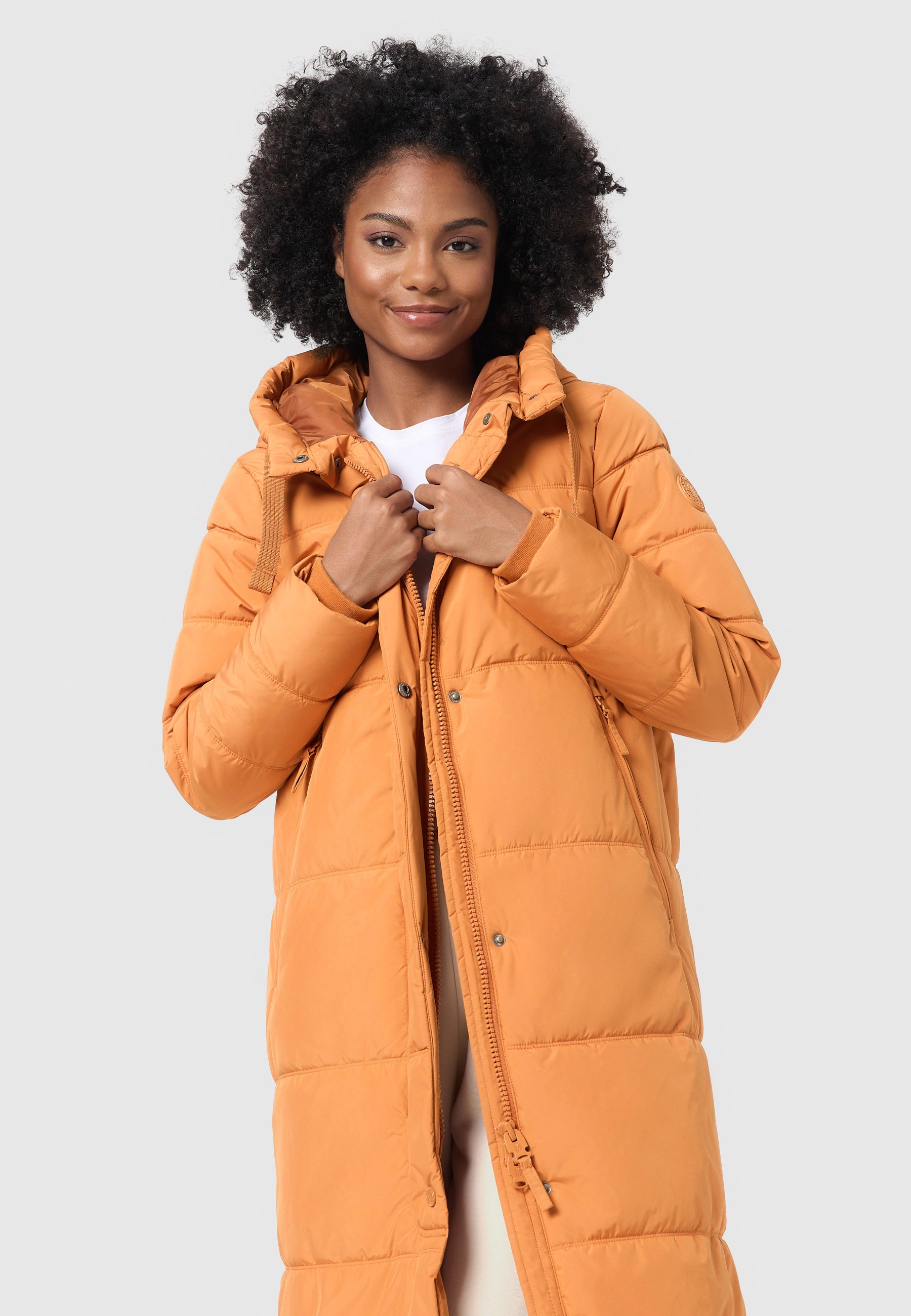 Marikoo Winterjacke "Soranaa", langer Winter Mantel mit Kapuze günstig online kaufen