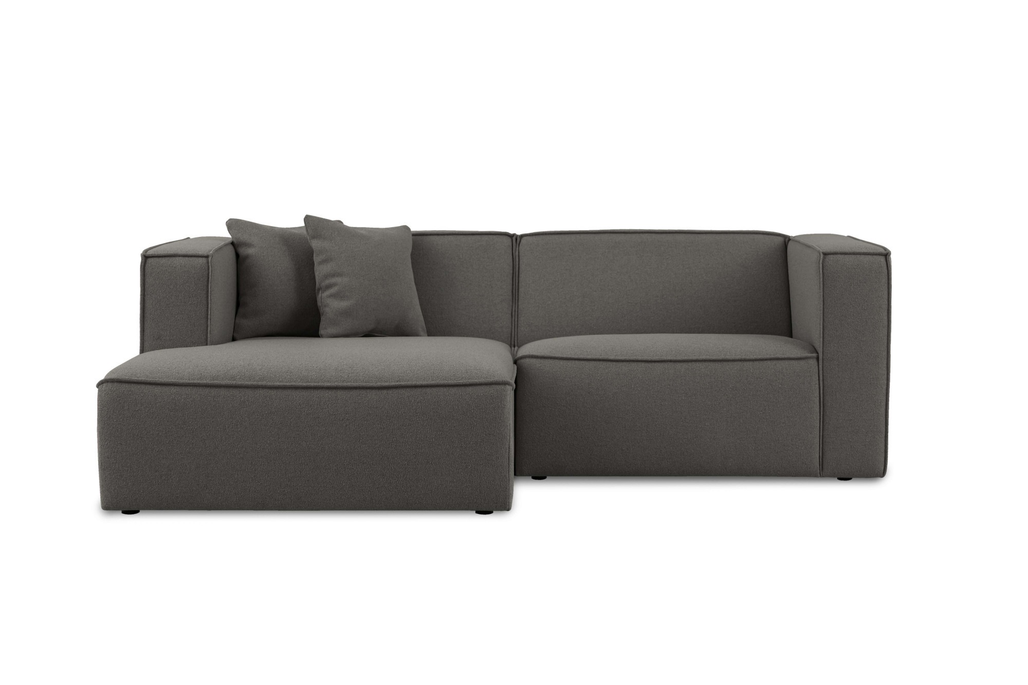 OTTO home Ecksofa "Tammie" Breite 222 cm, Webstoff fein, bodentief, mit Wel günstig online kaufen