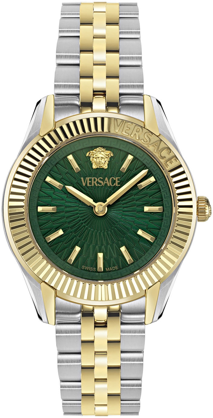 Versace Quarzuhr »GRECA TIME LADY«, Armbanduhr, Damenuhr, Saphirglas, Swiss Made, analog