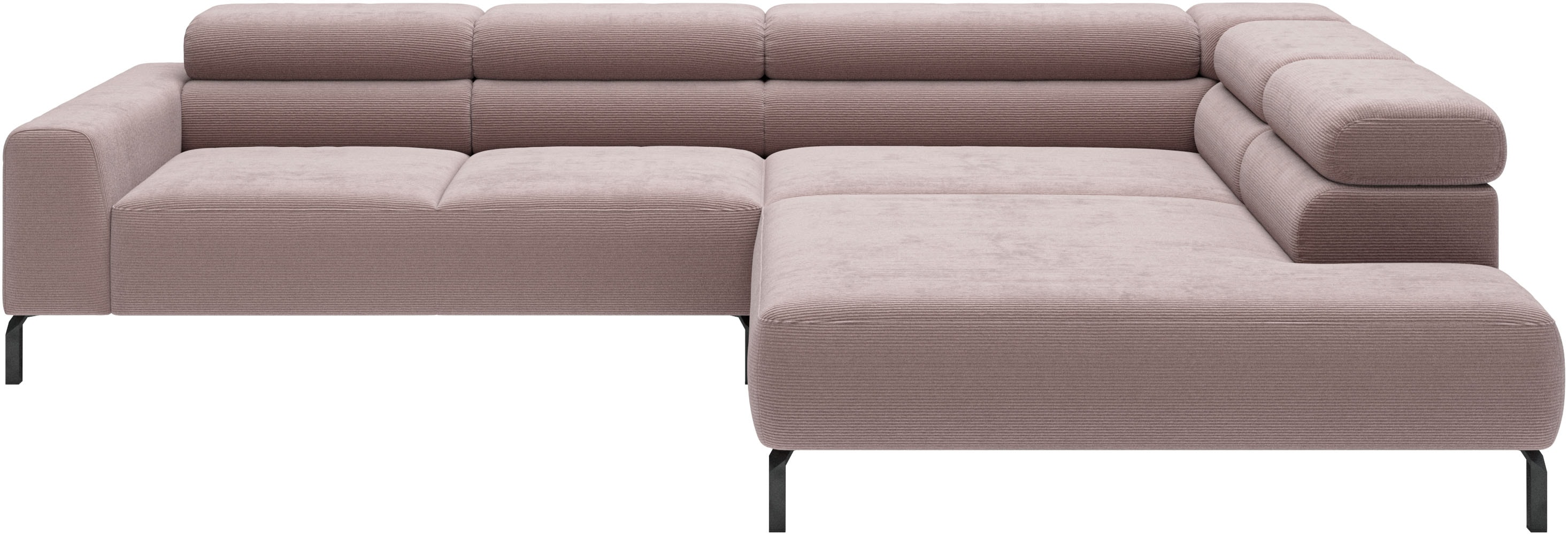 Home affaire Ecksofa "Antonelli, L-Form, incl. Kopfteilverstellung, Breite 312 cm" wahlweise elektrische Sitztiefenverstellung