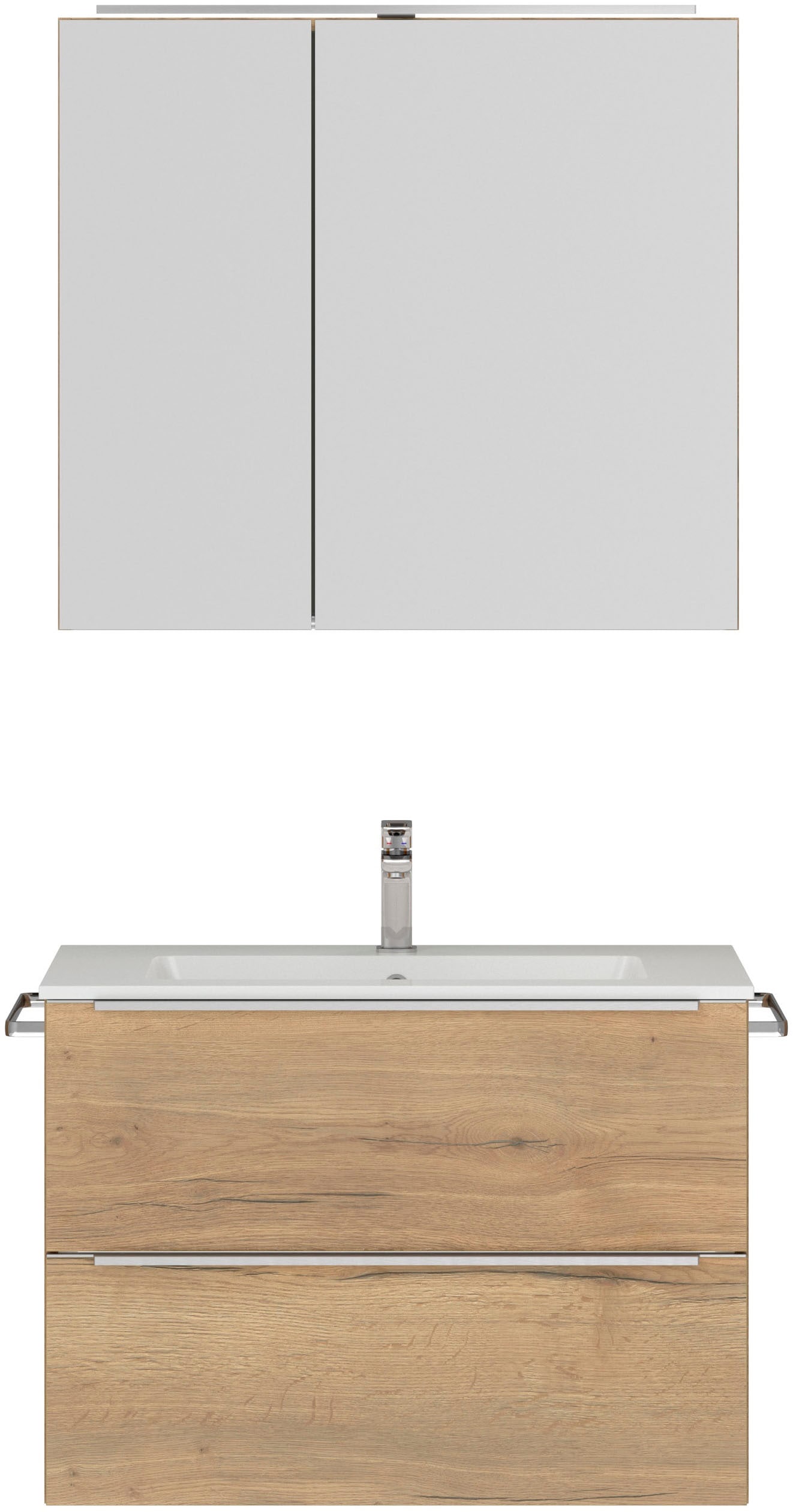 nobilia Badmöbel-Set "Levere" vormontiert, mit Soft-Close, 2 Stk. tlg. günstig online kaufen