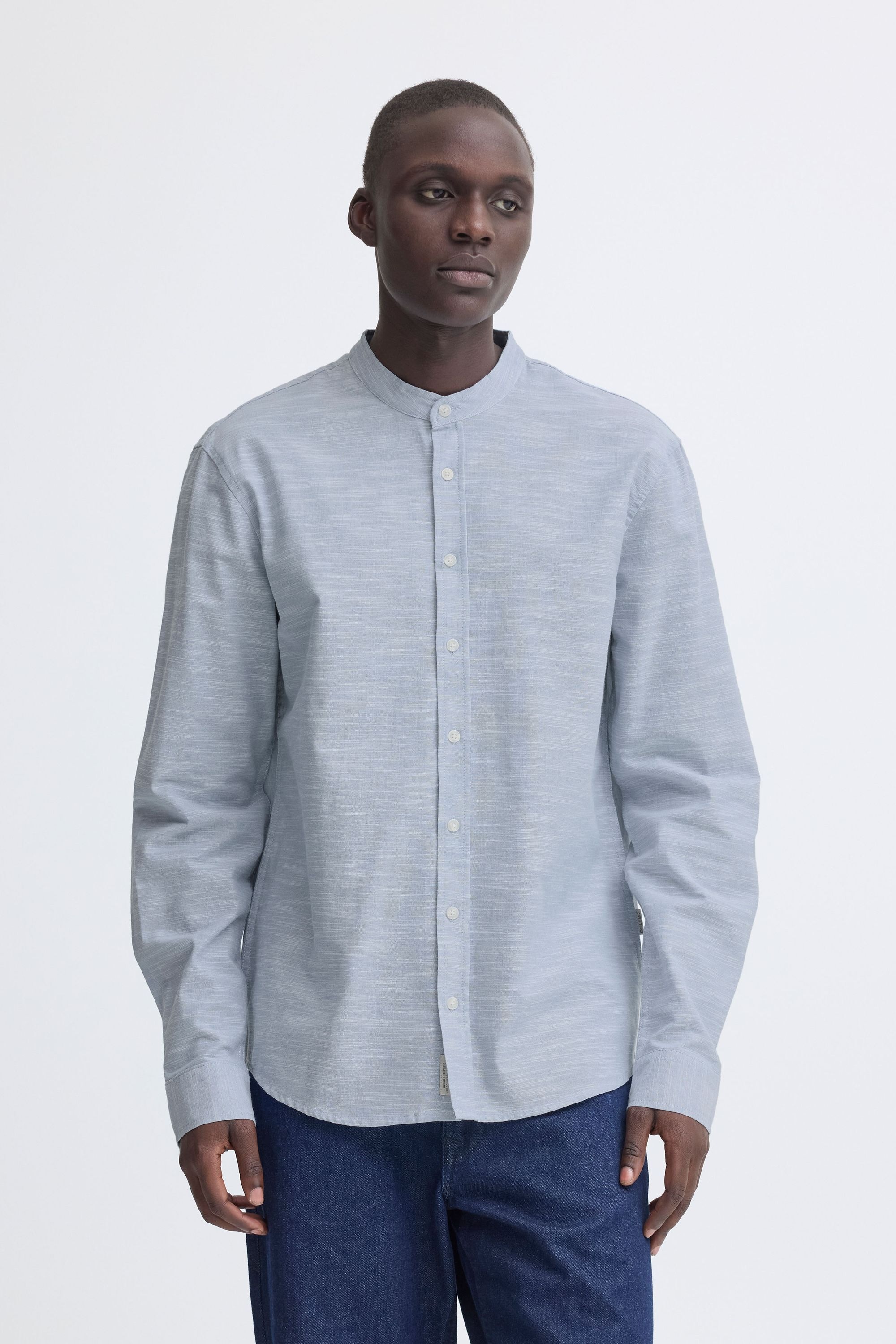 Blend BHDARIS SLUB Long Sleeve Shirt Faded Denim M 6