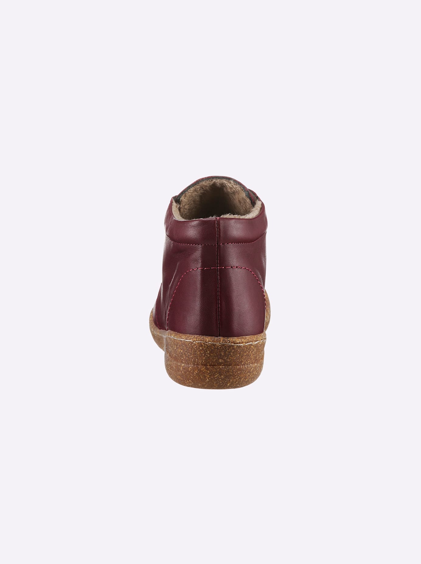 Stiefelette CASUAL LOOKS, Damen, Gr. 42, rot (bordeaux), Glattleder, Schuhe Stiefelette 3