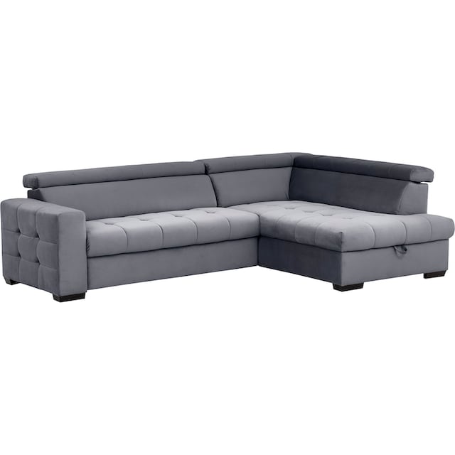 fashion Wahlweise BAUR - Bettkasten exxpo Steppung Ecksofa sofa »Otusso«, und bestellen mit | Bettfunktion im Sitzbereich,